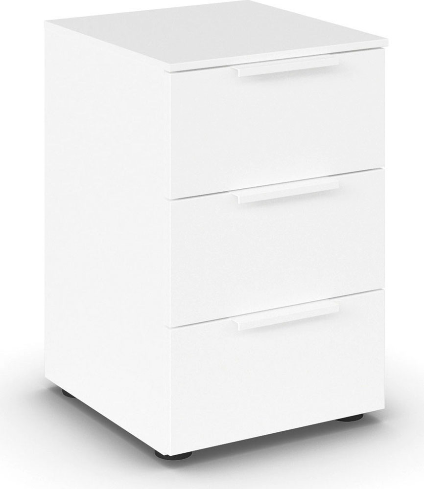 rauch Nachtkommode »Nachttisch Nachtschrank Nachtkonsole FLIPP« Breite 40 cm,  mit 3 Schubladen und Soft-Close-Funktion