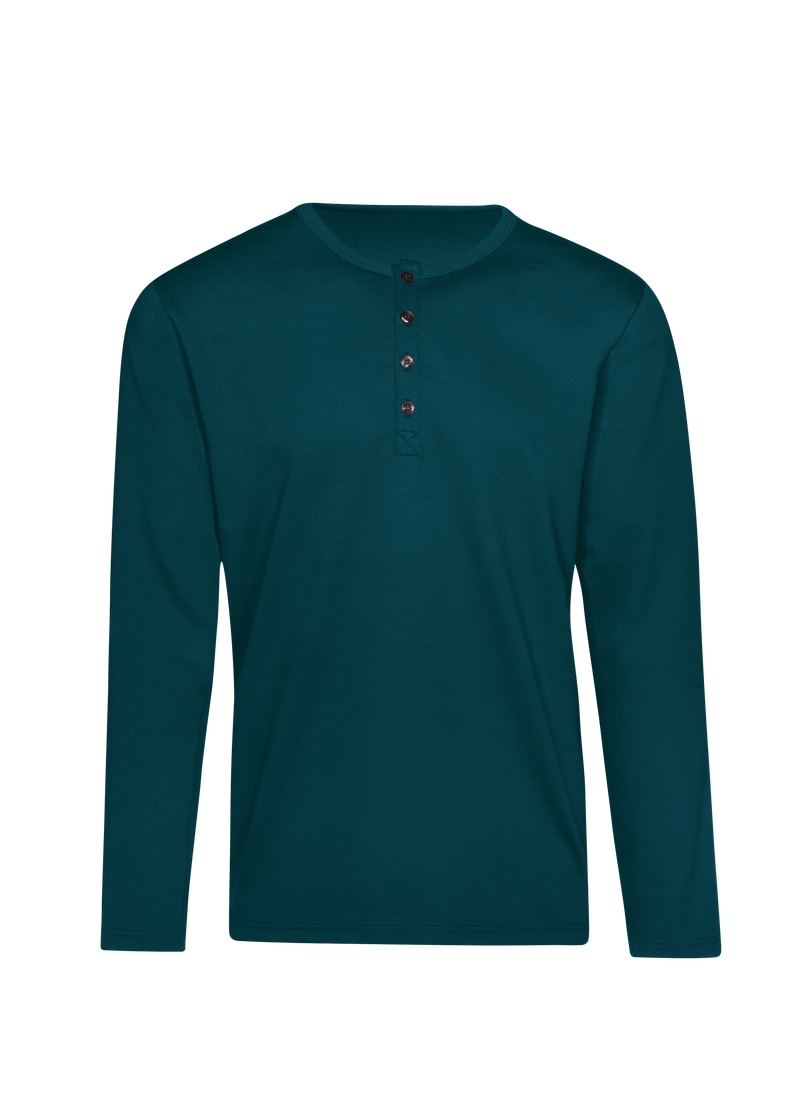 Trigema Longsleeve »TRIGEMA Langarmshirt mit Knopfleiste«, (1 tlg.)