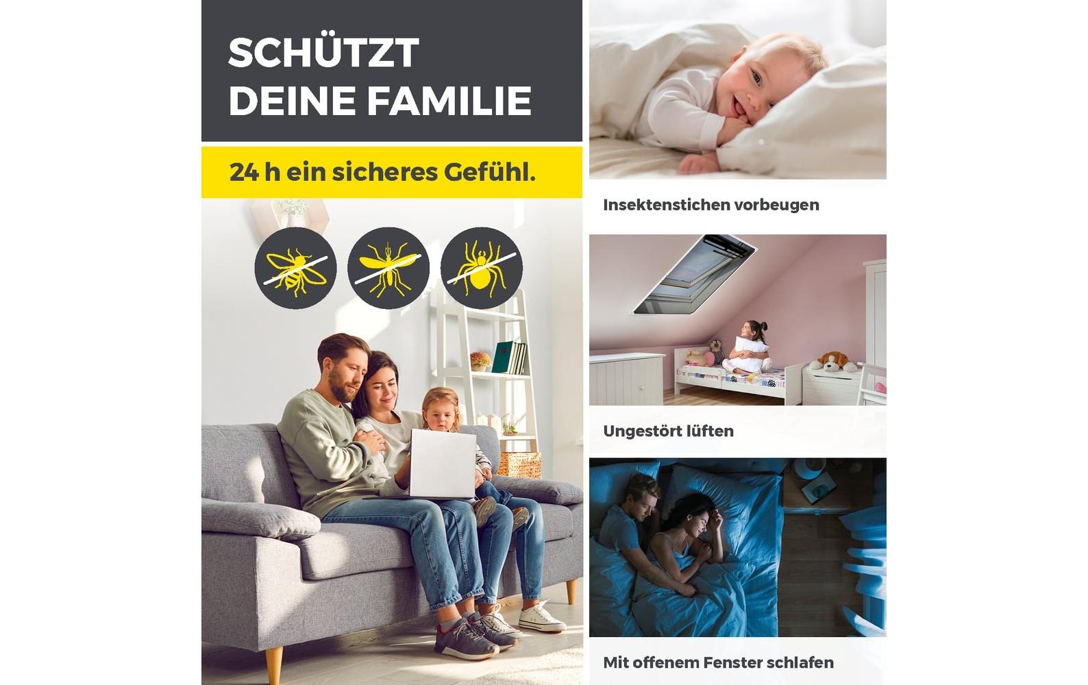 EASYmaxx Insektenschutz-Vorhang »Dachfenster Magic Fit 160 x 100 cm« 1 Stk. tlg.