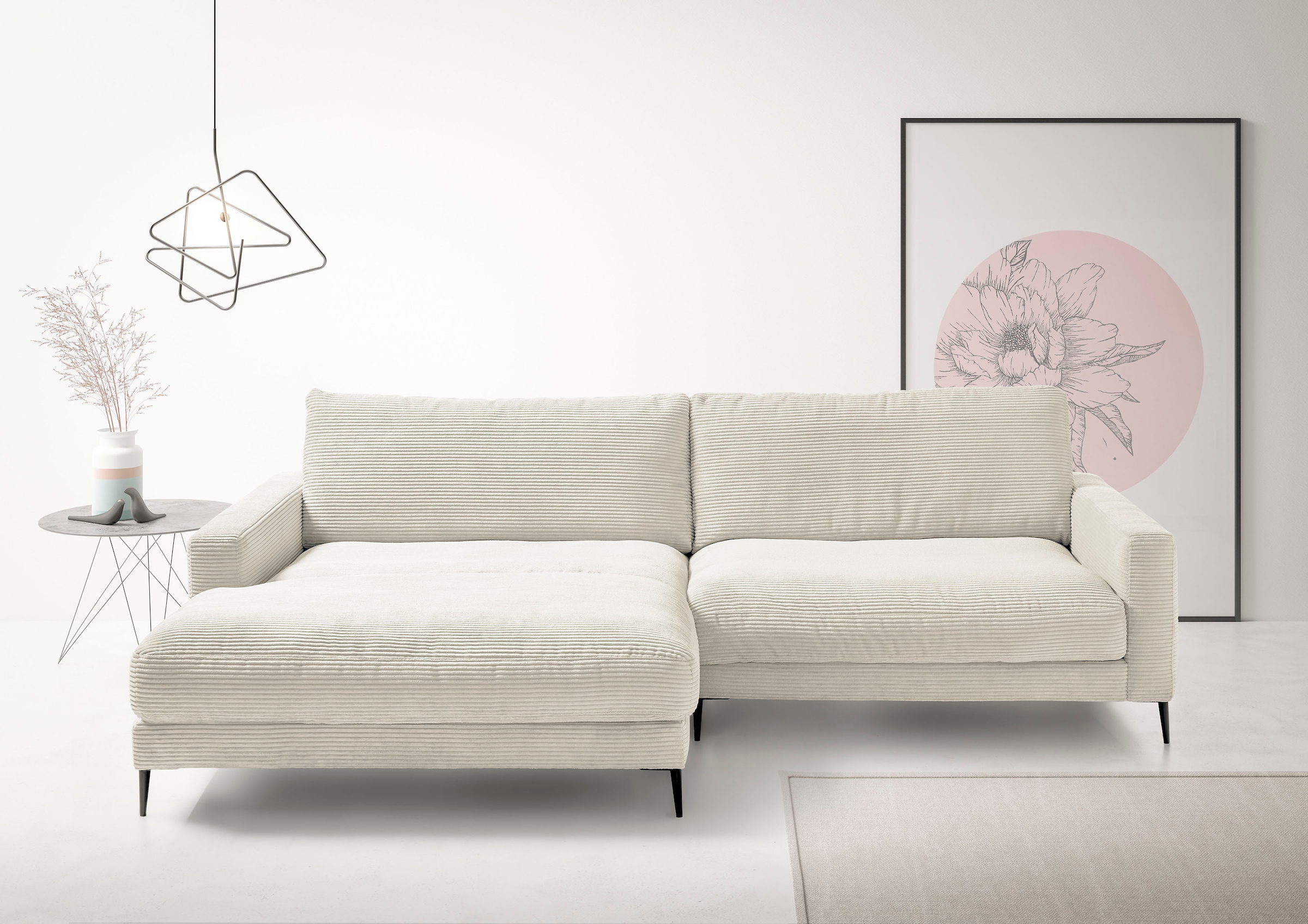 INOSIGN Ecksofa »Downtown, B/T/H: 272/190/84 cm L-Form«, weicher Sitzkomfor günstig online kaufen