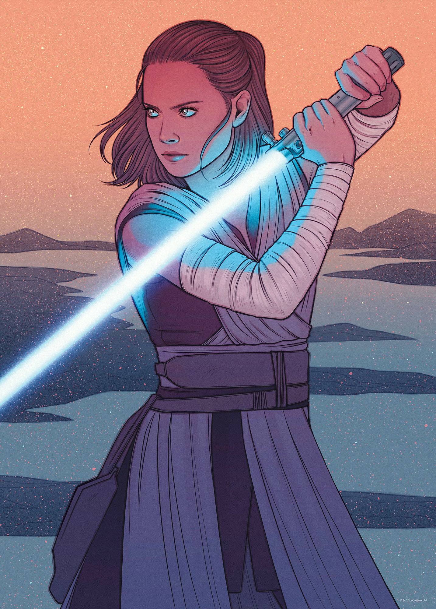 Komar Wandbild »Star Wars Rey Skywalker«, Disney, (Set, 1 St.), 30 x 40 cm (Breite x Höhe) - Kinderzimmer, Dekoration