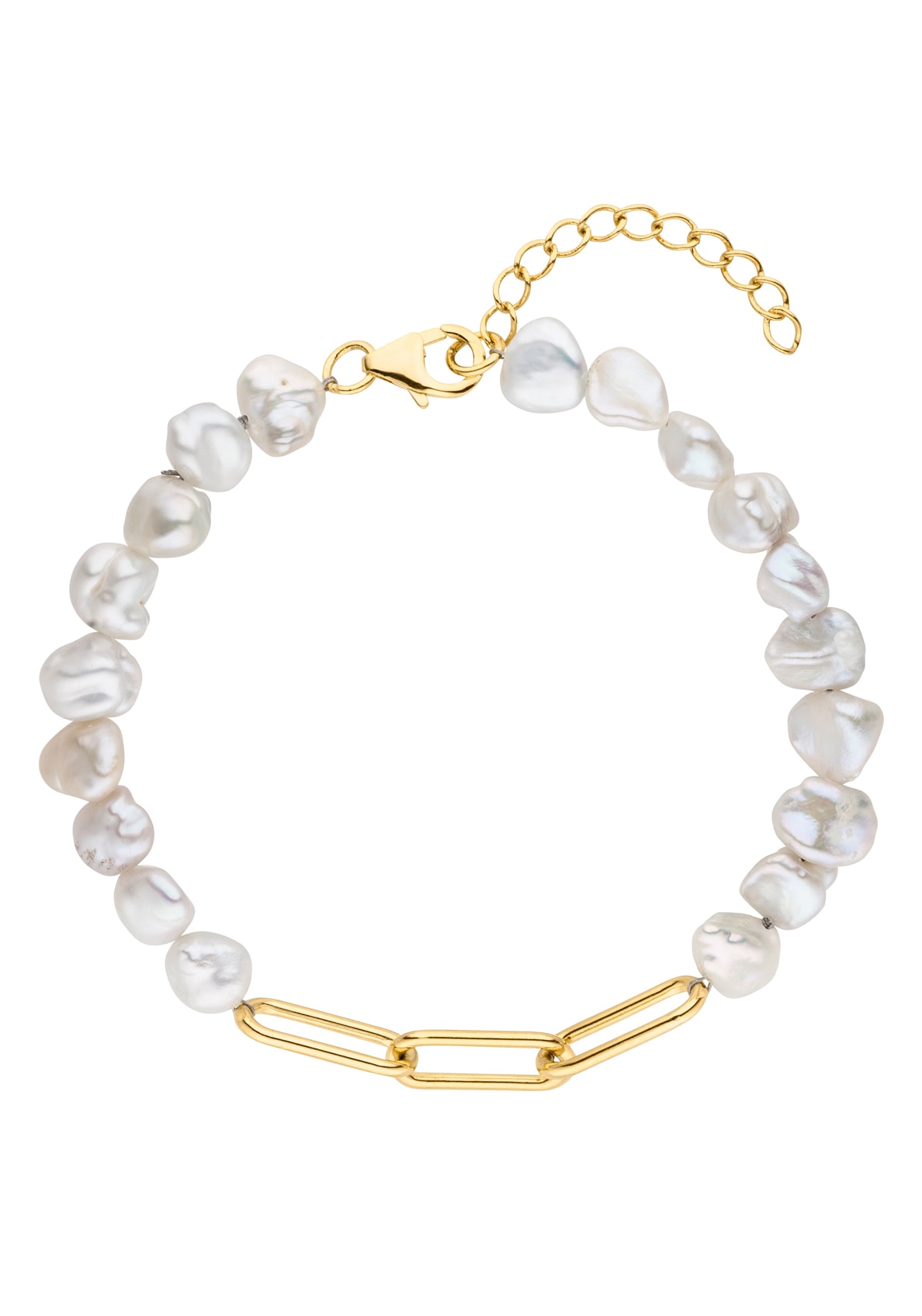 Firetti Perlenarmband »Schmuck Geschenk, Armband mit Süßwasserzuchtperle Made Germany bestellen - Perle Gliederkette«, in online mit kombiniert