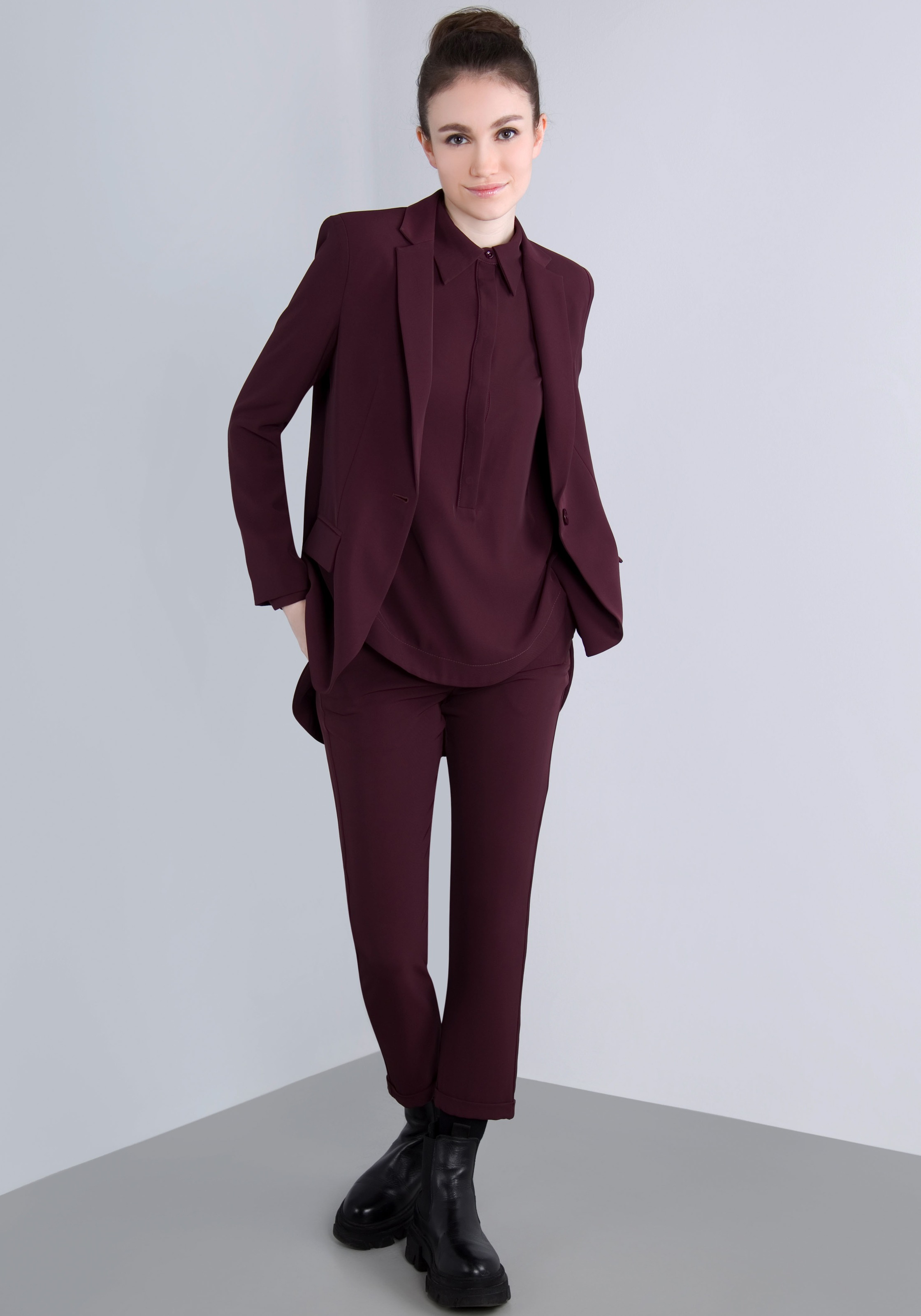 IMPERIAL Webhose  mit Stretch und Umschlagsaum