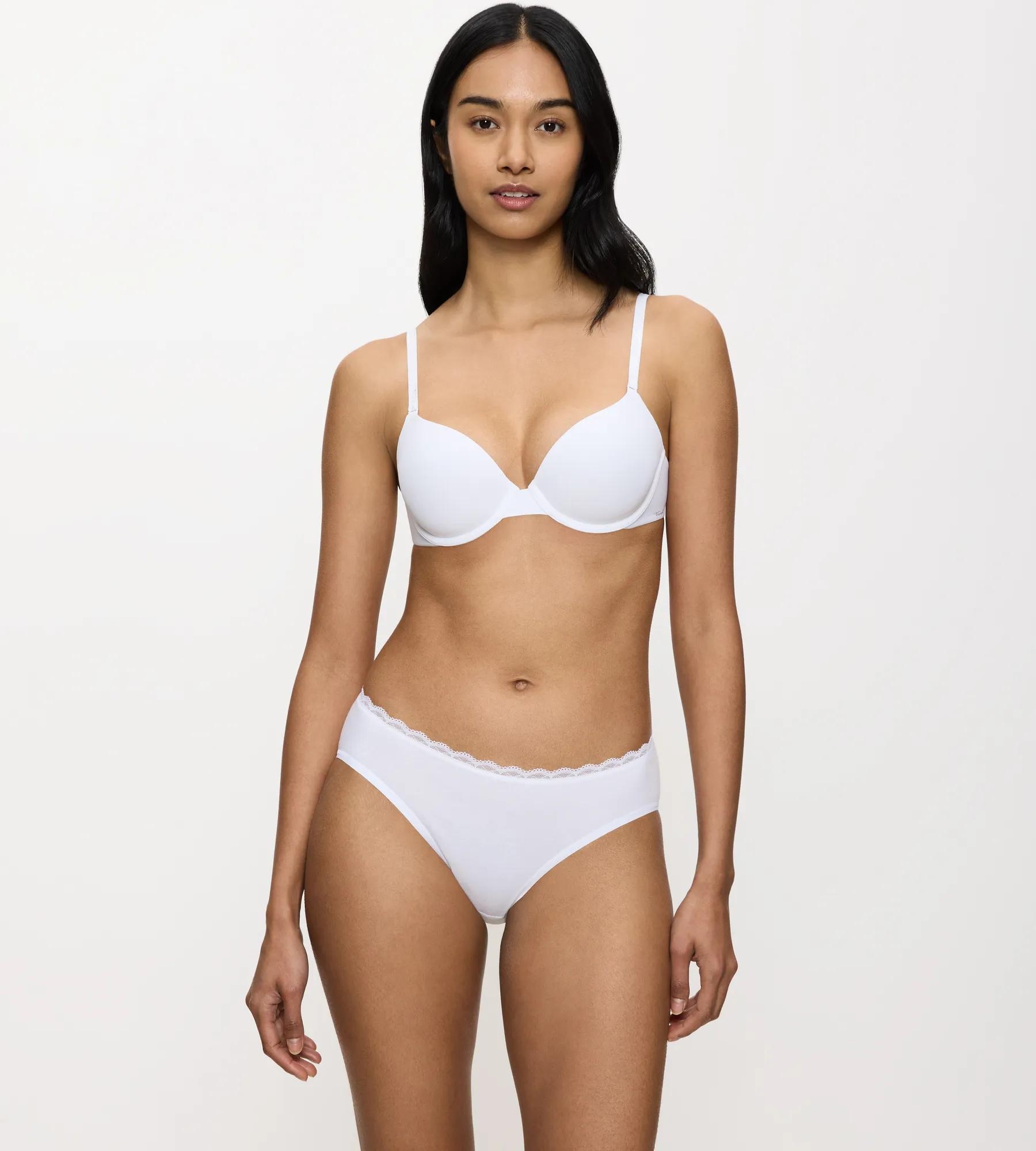 Triumph Tai-Slip »Feel Of Cotton« 2er Pack,  weich, ohne Seitennaht, schmales Spitzenband
