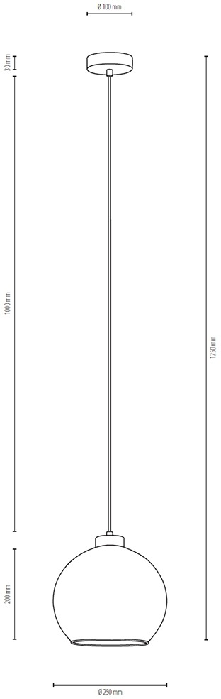 BRITOP LIGHTING Pendelleuchte »LAGUNA«, 1 flammig, Leuchtmittel E27 | Leuchtmittel wechselbar-ohne Leuchtmittel, Naturprodukt aus Eichenholz, Hochwertiger Glasschirm