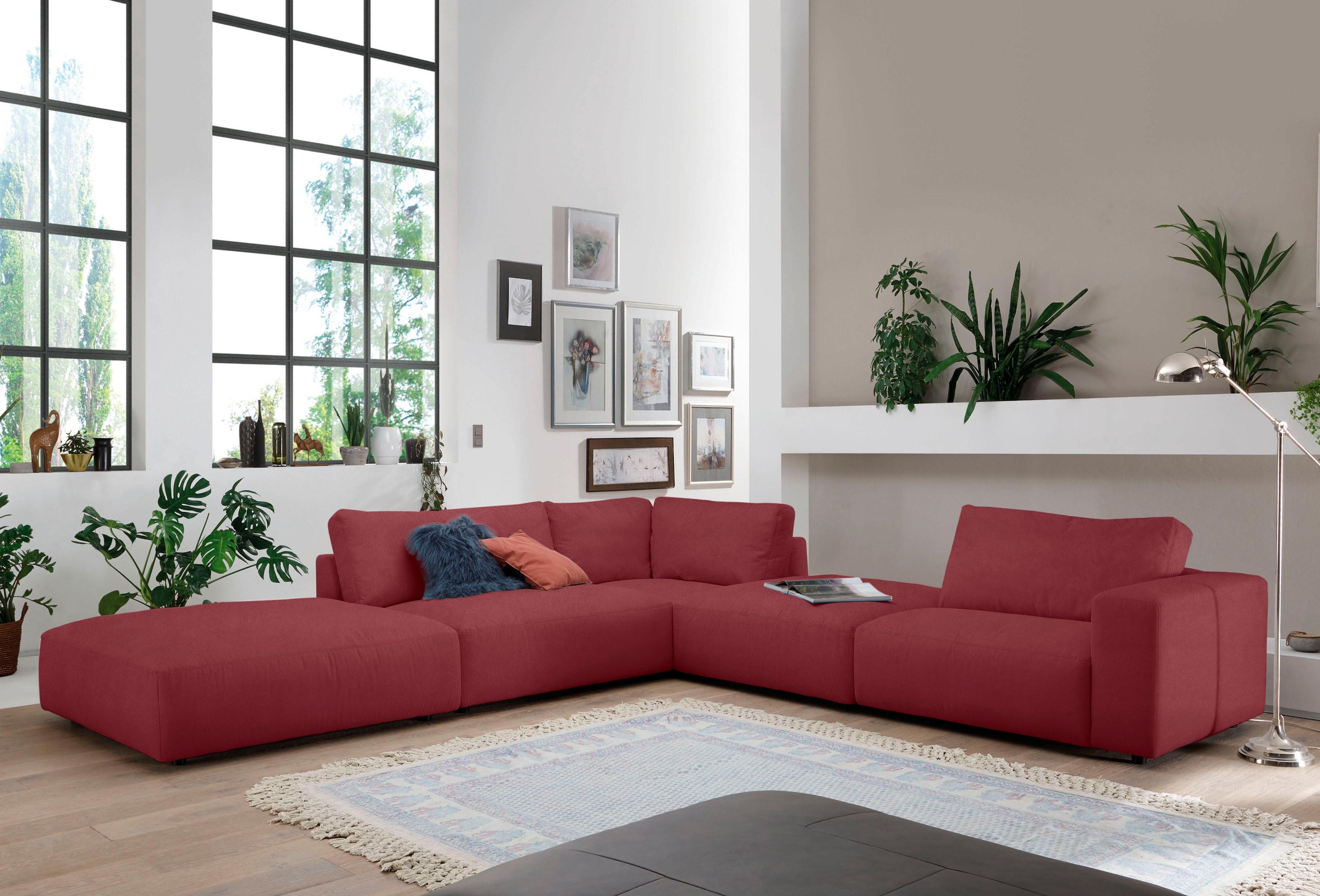 Musterring "LUCIA L-Form" in vielen Qualitäten und 4 verschieden Nähten günstig online kaufen