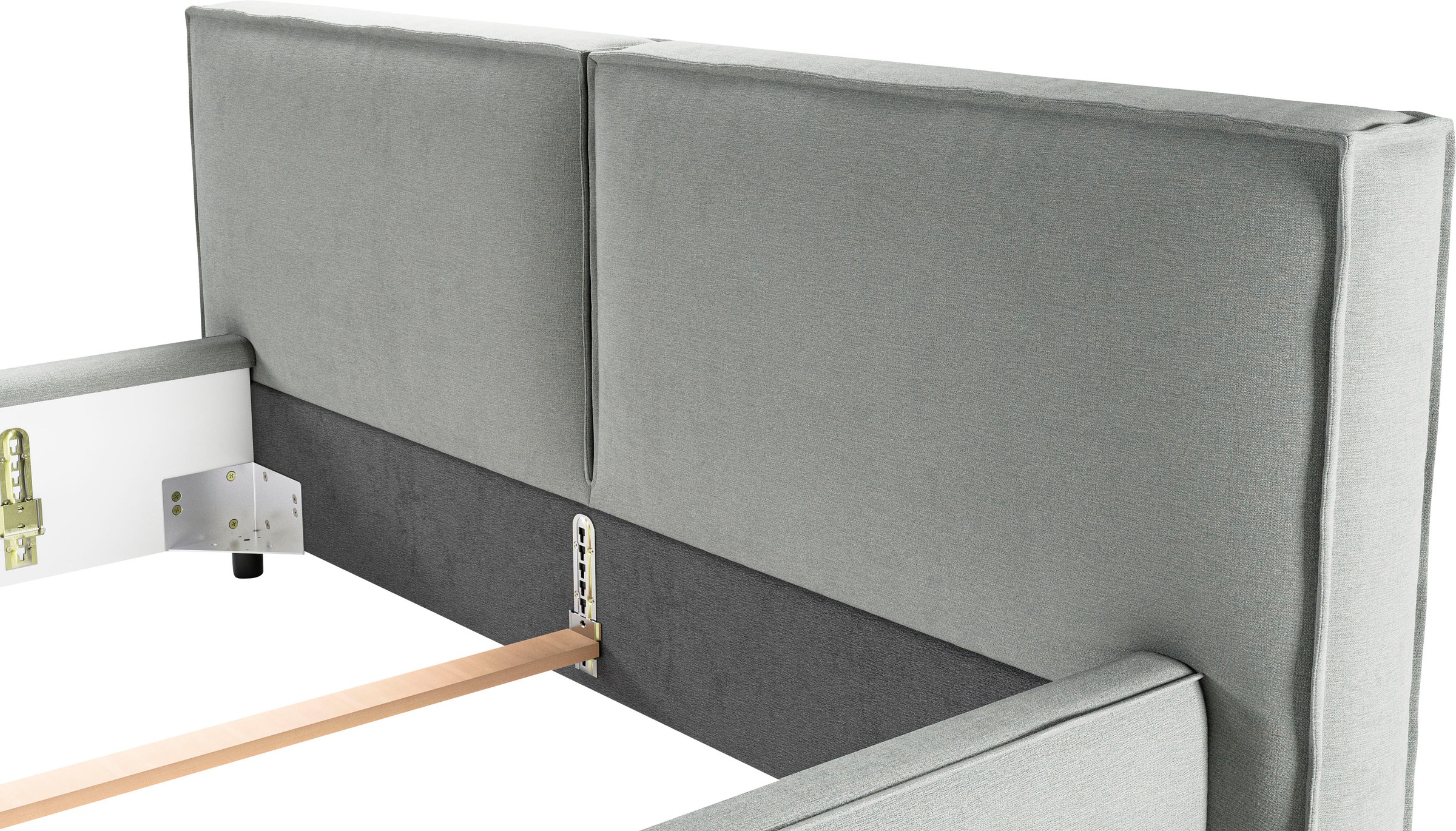 INOSIGN Polsterbett »Adrina mit Biesenoptik, Feincord und Luxus-Microfaser«, bis 280kg, auch in Überlänge 220 cm, 4 Breiten bis 200cm