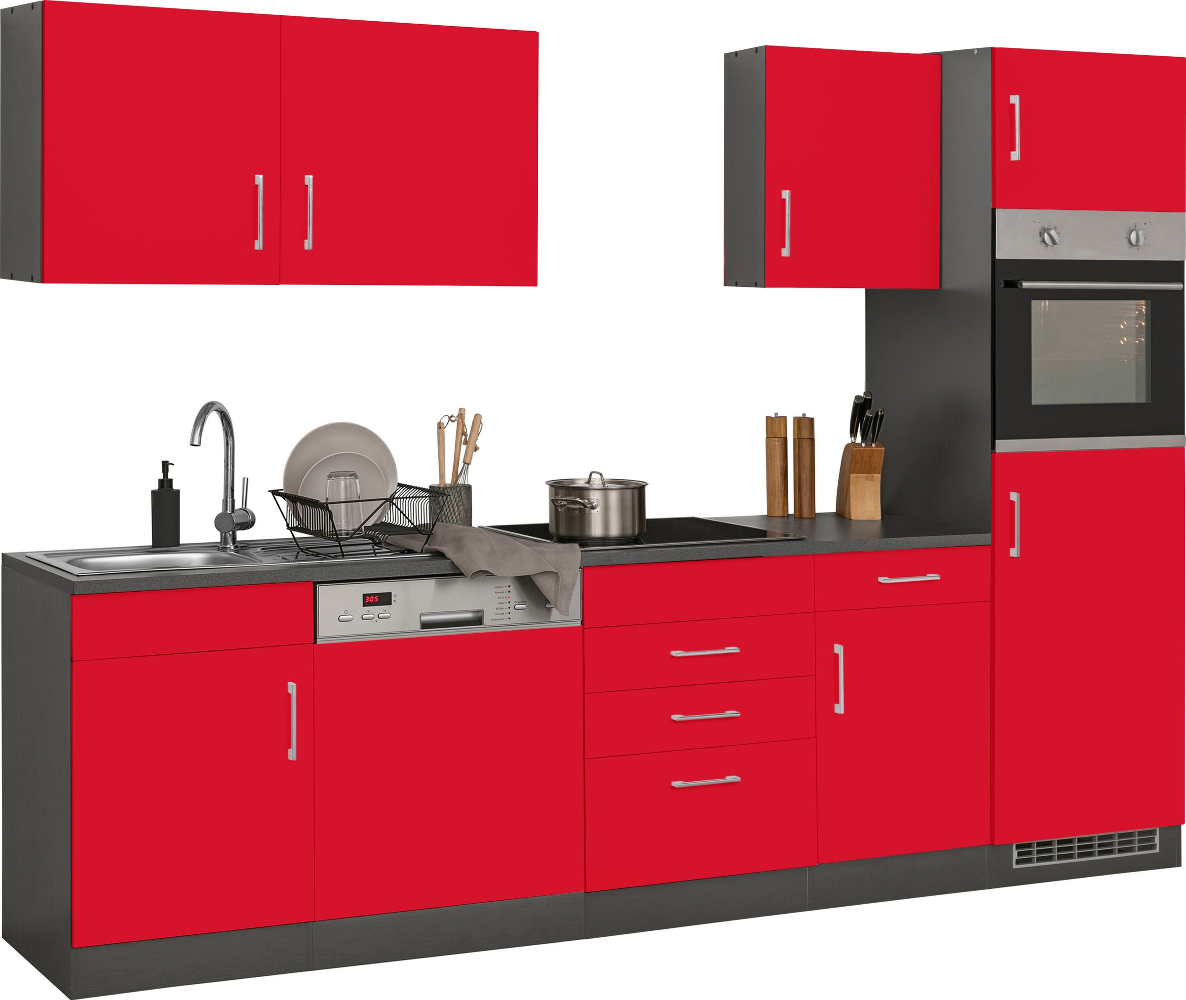 KOCHSTATION Küchenzeile »KS-Paris – Küchen mit einzigartigen Fotomotiven au günstig online kaufen