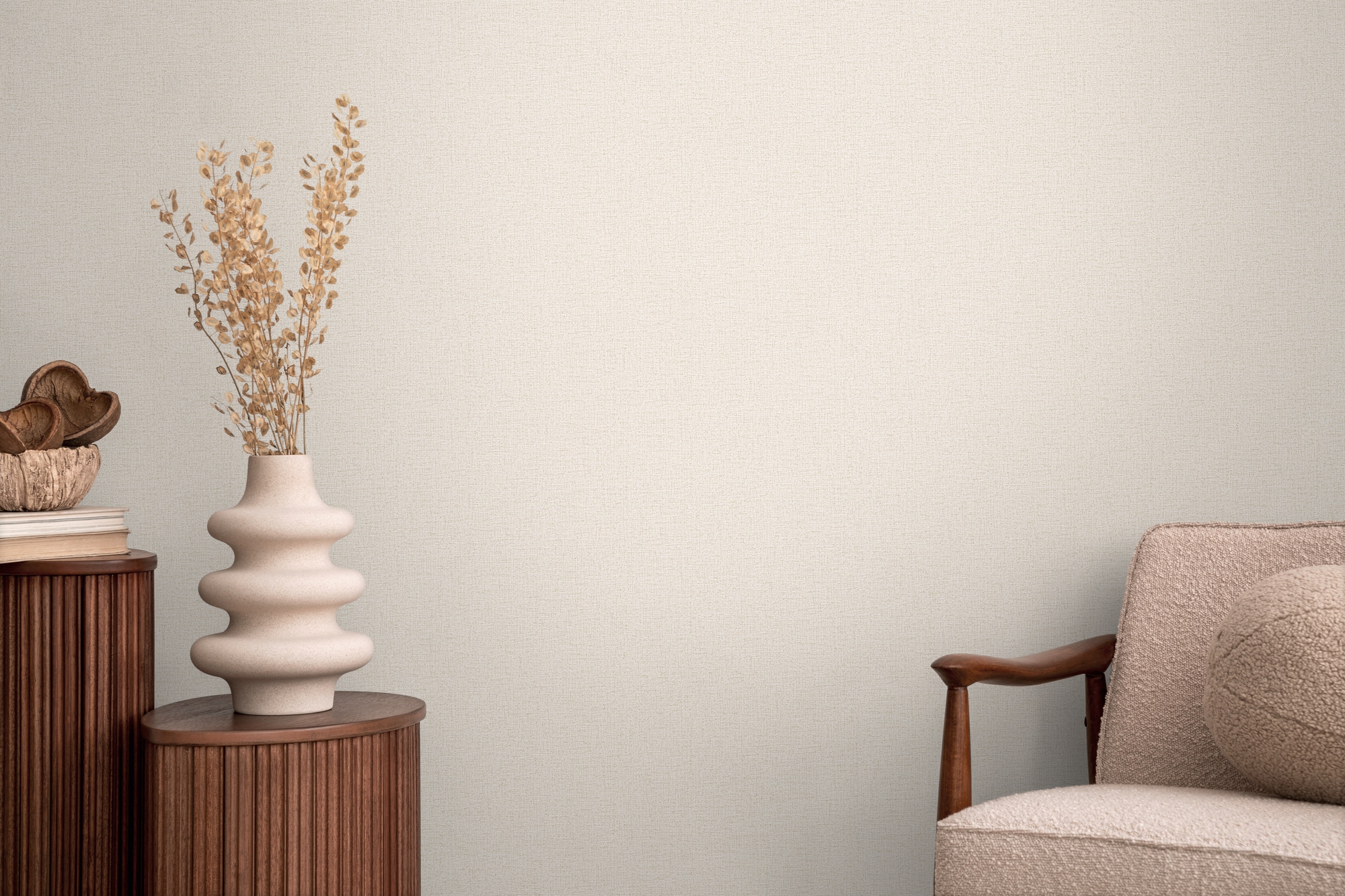 CosmoLiving by Cosmopolitan Vliestapete »Metallic Weave – Struktur-Unitapete« matt strukturiert Elegante Struktur-Vliestapete mit Metallic-Effekt