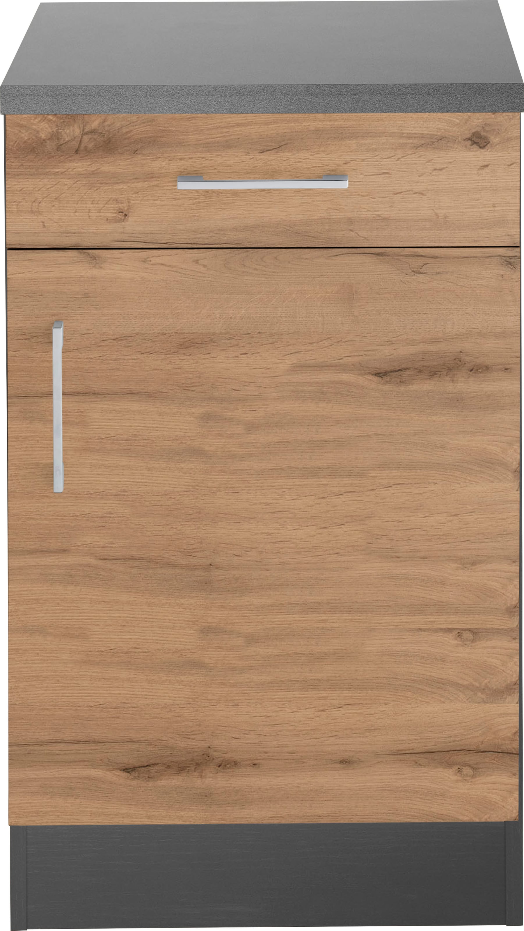 KOCHSTATION Unterschrank »KS-Colmar«, 50 cm, mit Metallgriff, für viel Stauraum