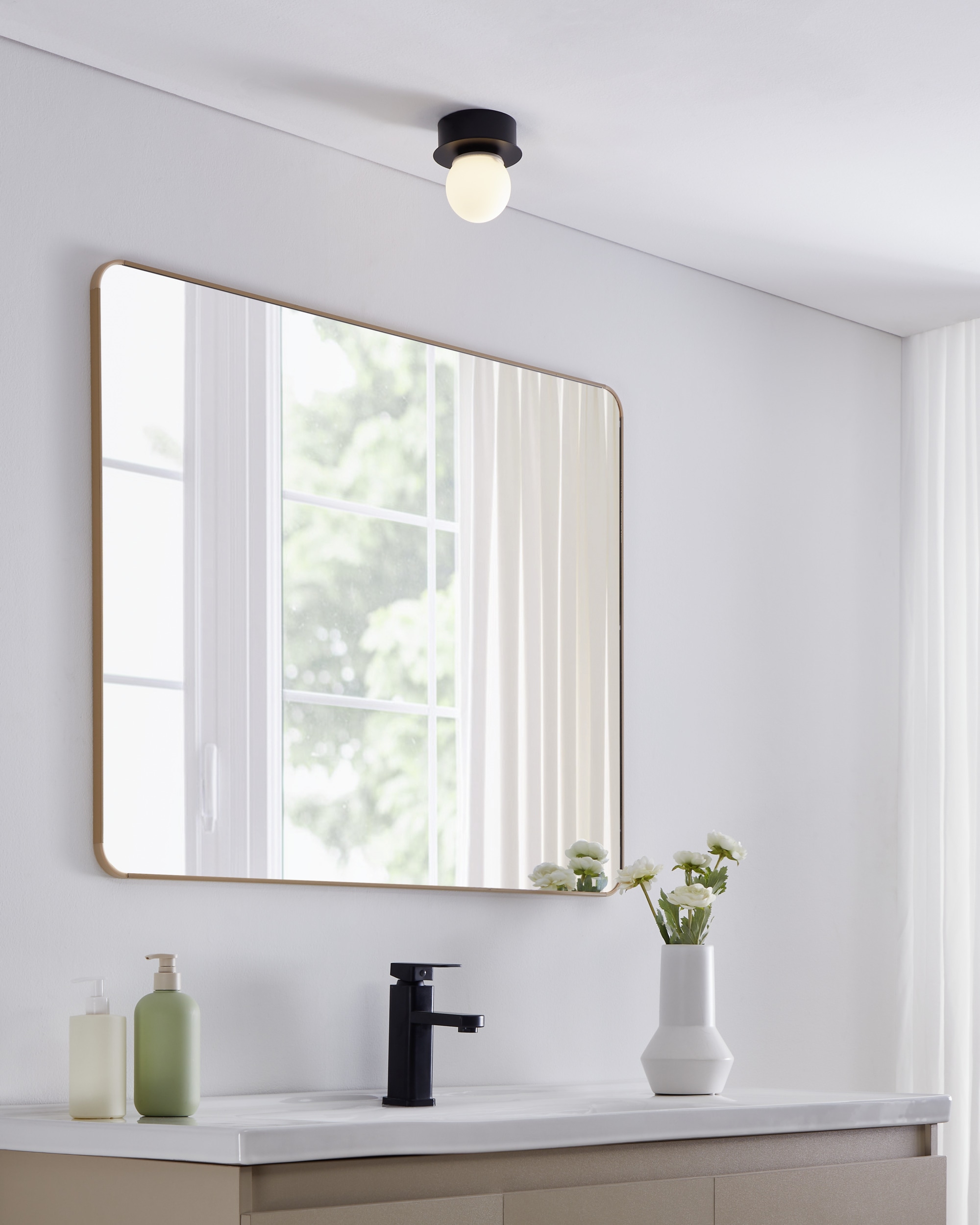 EGLO Deckenleuchte »MOSIANO Wand- / Deckenlampe - Stahl - LED - 1X3,3W - IP44« LED-Modul 1 Stk. Warmweiß