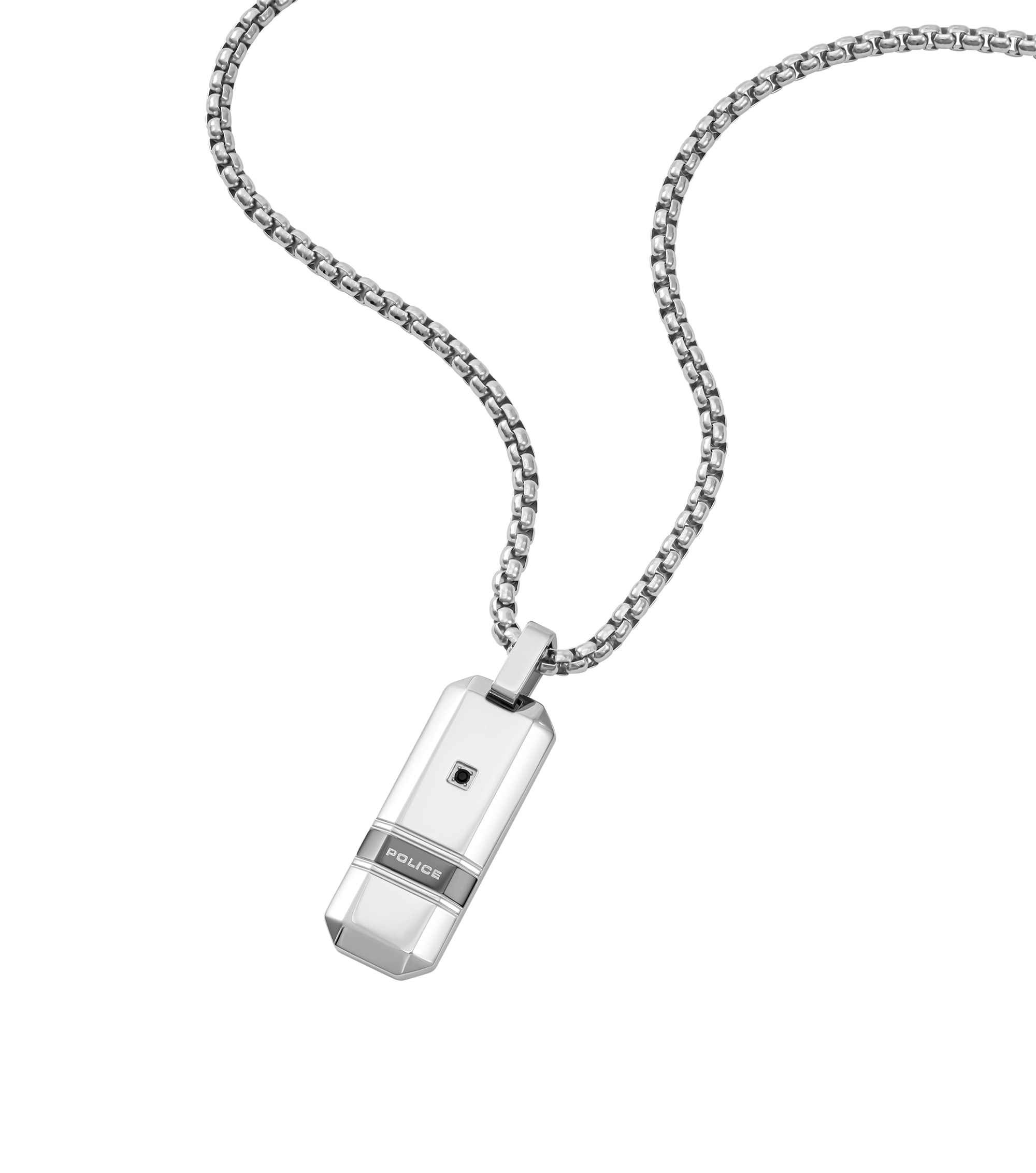 Police Kette mit Anhänger »Baseline« mit Zirkonia (synth.)