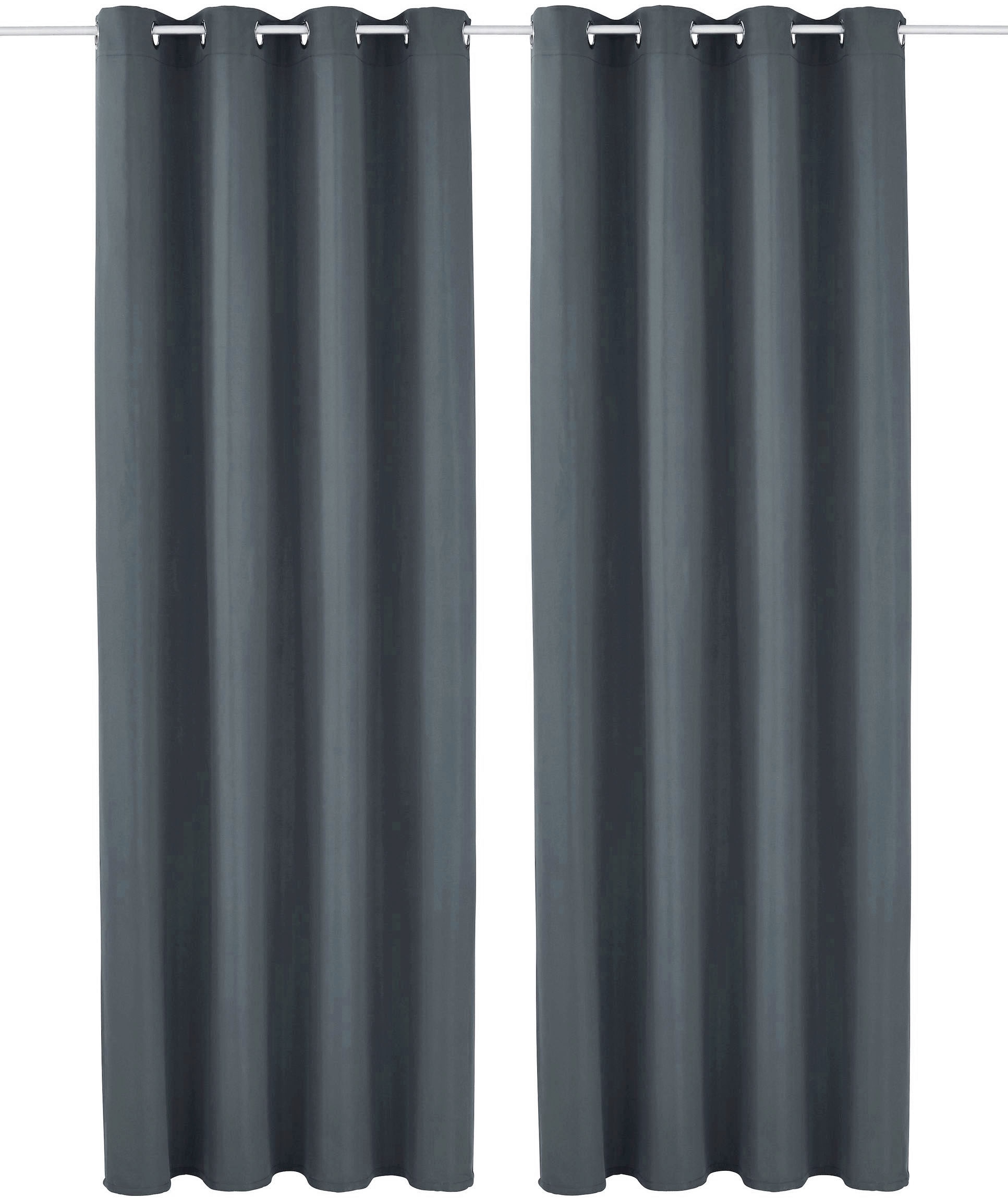 Bruno Banani Vorhang »Lagan«, (2 St.), 2-er Set, gewebt, Microfaser, versch. Größen, einfarbig, Bestseller