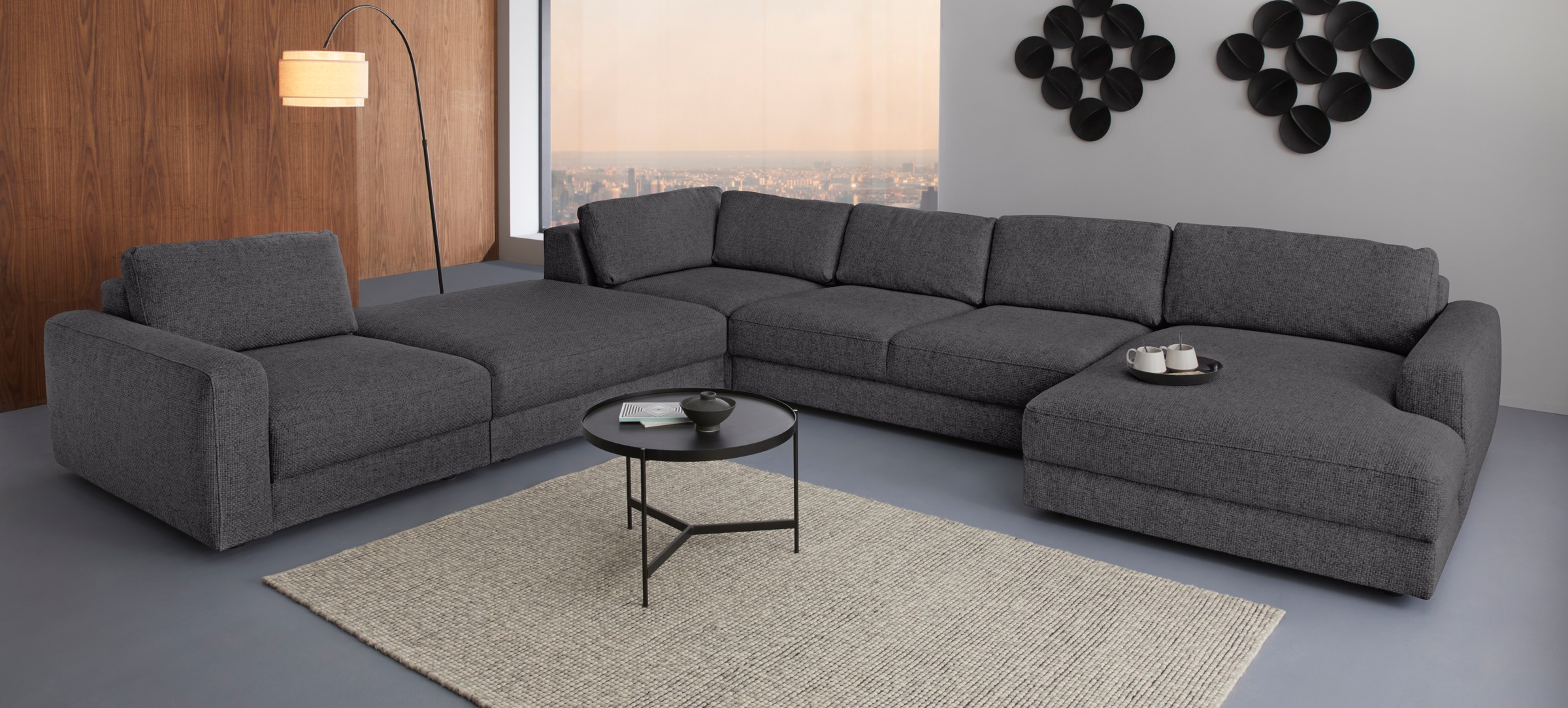 Places of Style Sofa-Mittelelement »Bloomfield«, passende Erweiterung zu den Garnituren "Bloomfield"