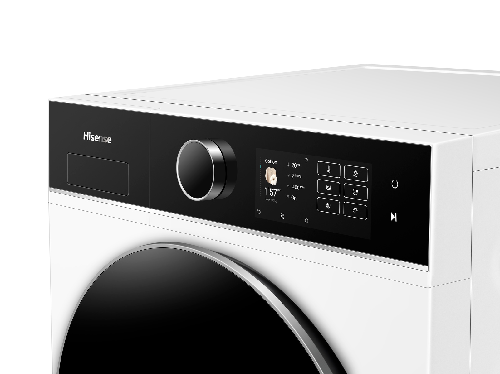 Hisense Waschtrockner »WD5I1045BWQ« 5i Serie 10,5 kg /6 kg 72 dB(A) Waschen & Trocknen in 49 min.