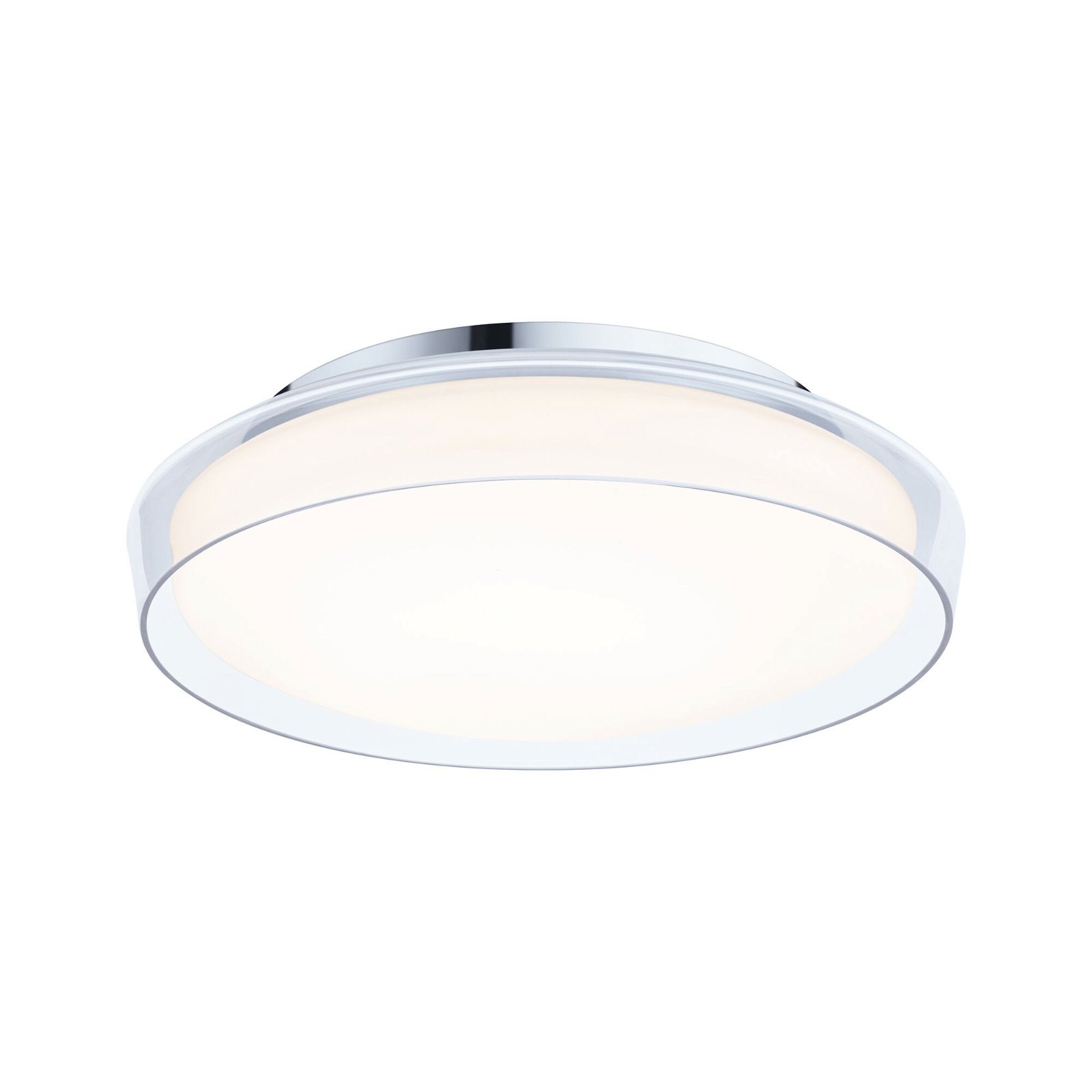 Paulmann LED Deckenleuchte »Selection Bathroom Luena IP44 16,5W 3000K Chrom 230V Glas/Metall«, 1 flammig