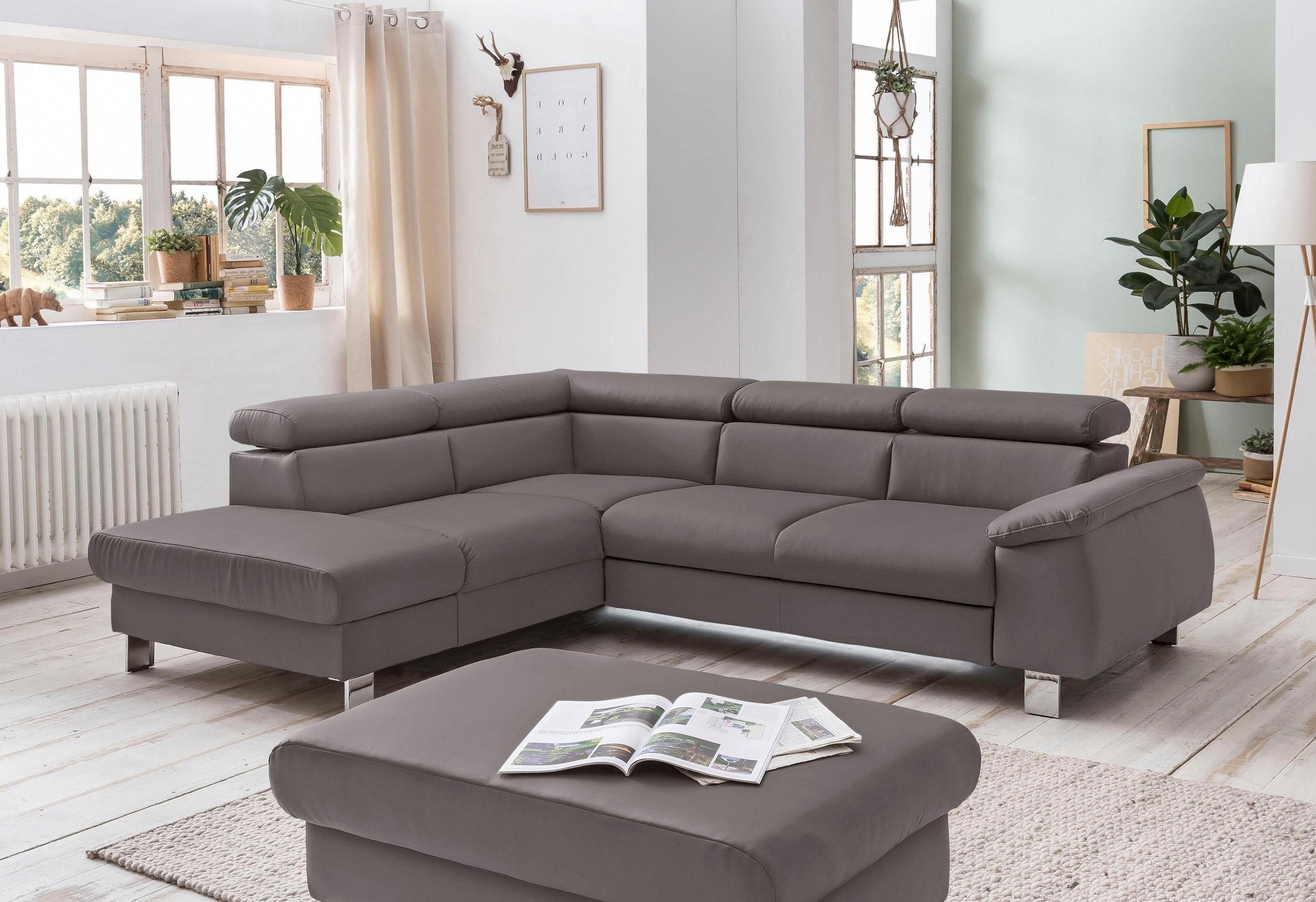 COTTA Polstergarnitur »Komaris L-Form«, (Set), Set bestehend aus: Ecksofa m günstig online kaufen