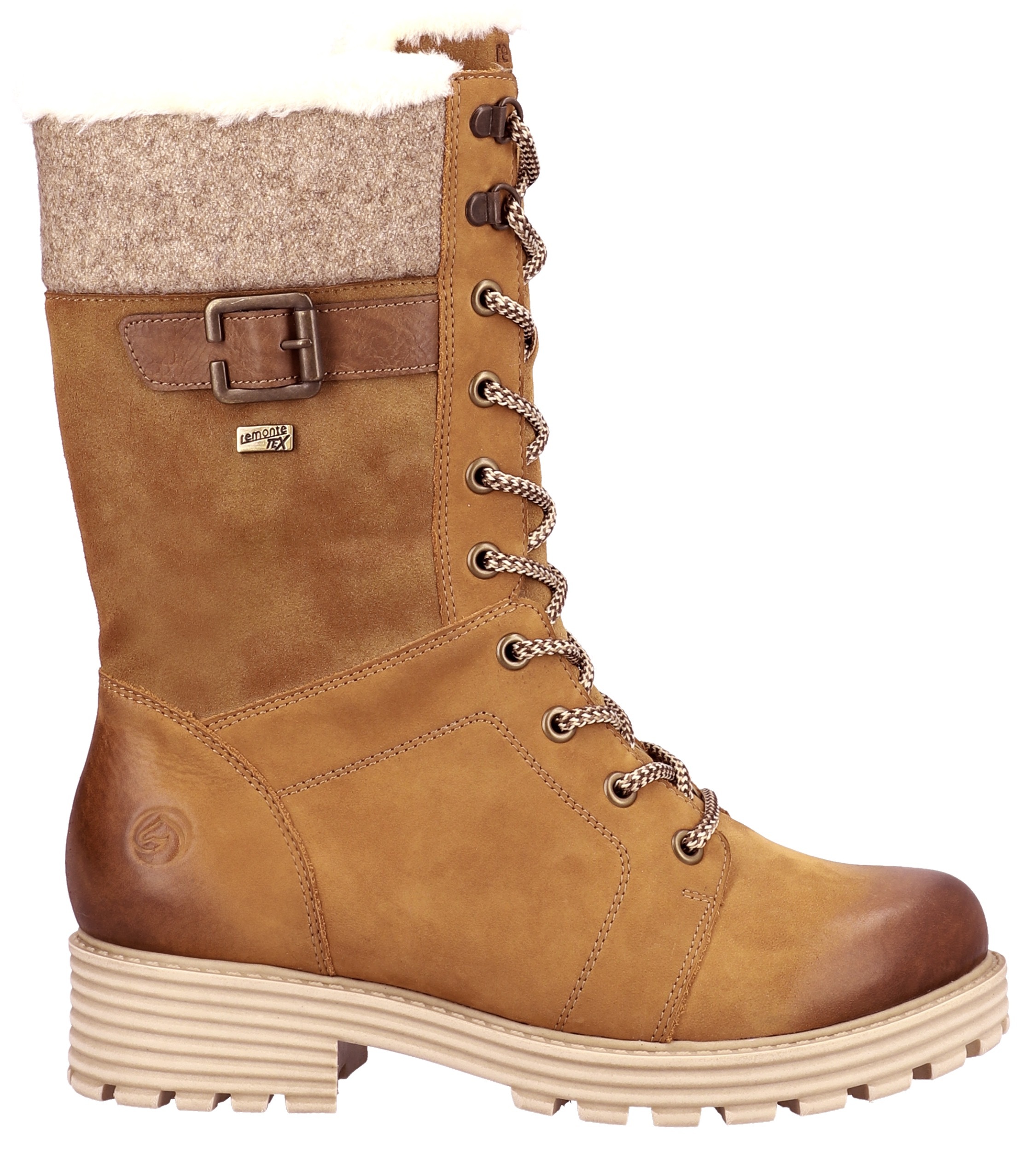 Remonte Winterstiefel, Blockabsatz, Schnürstiefel mit wasserabweisender remonte TEX-Membran