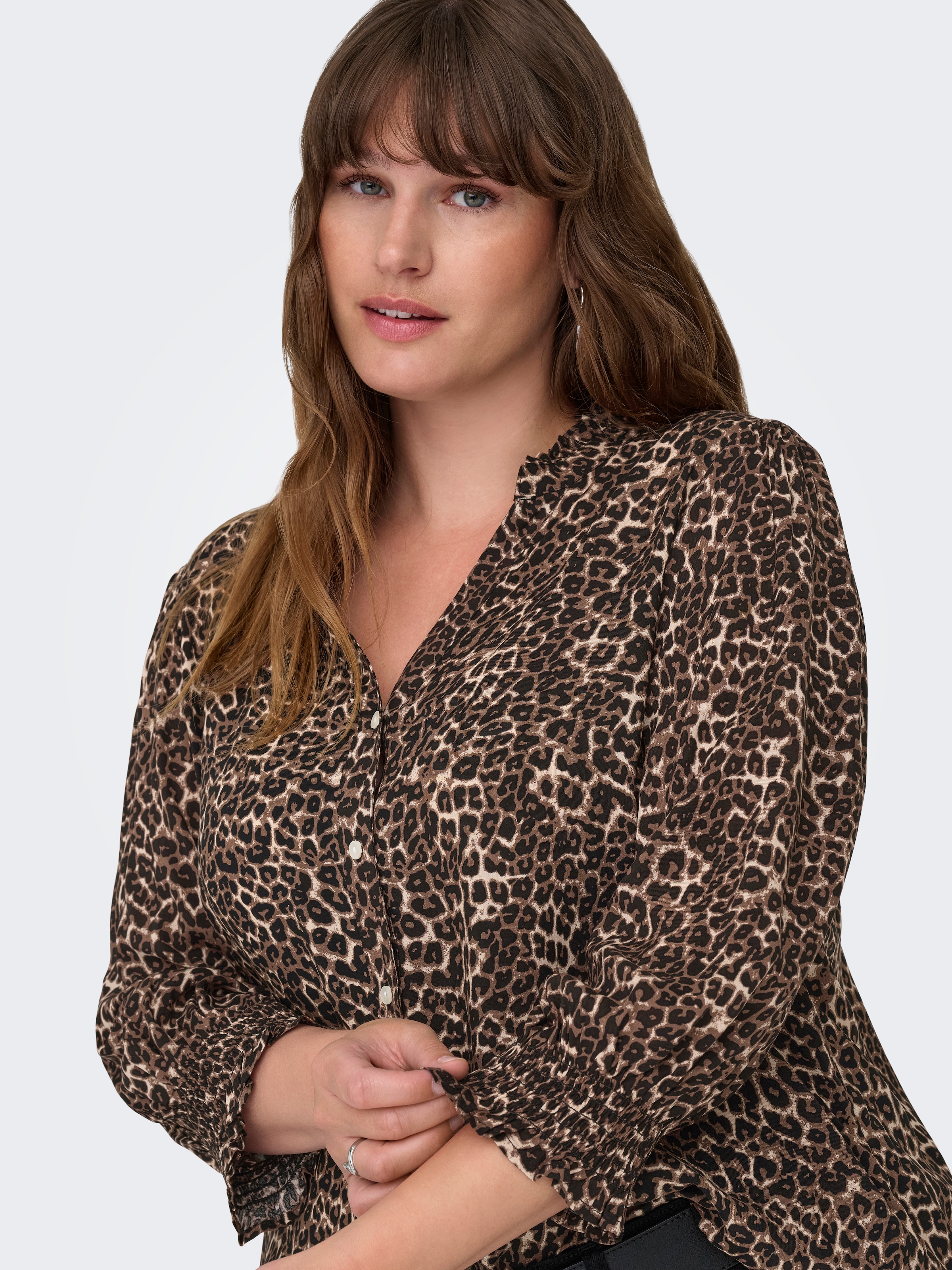 ONLY CARMAKOMA Druckbluse »CARRAYA 3/4 SHIRT WVN NOOS«