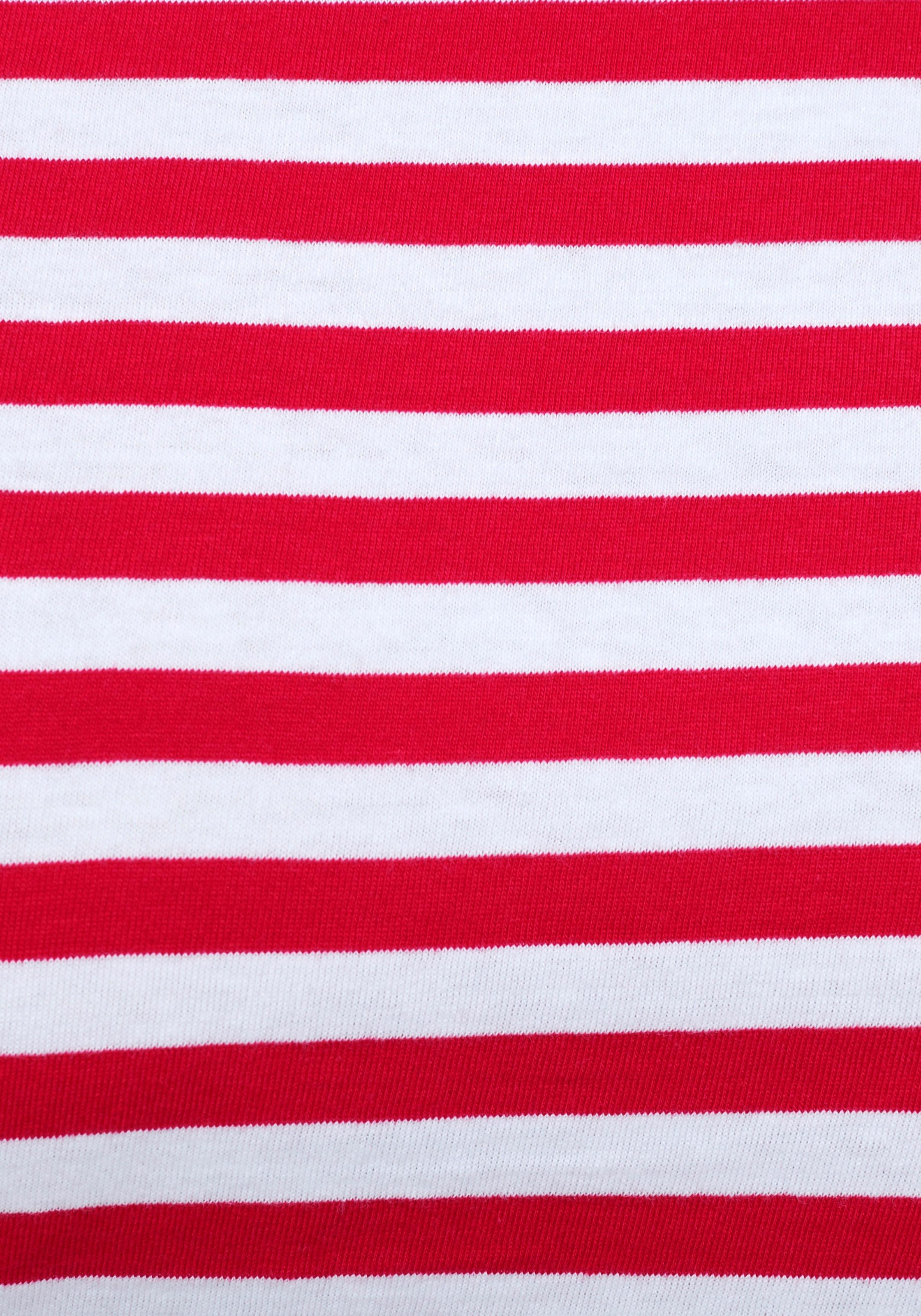 AJC T-Shirt Kurzarm,  taillierter Schnitt,  gestreift,  Rundhalsausschnitt