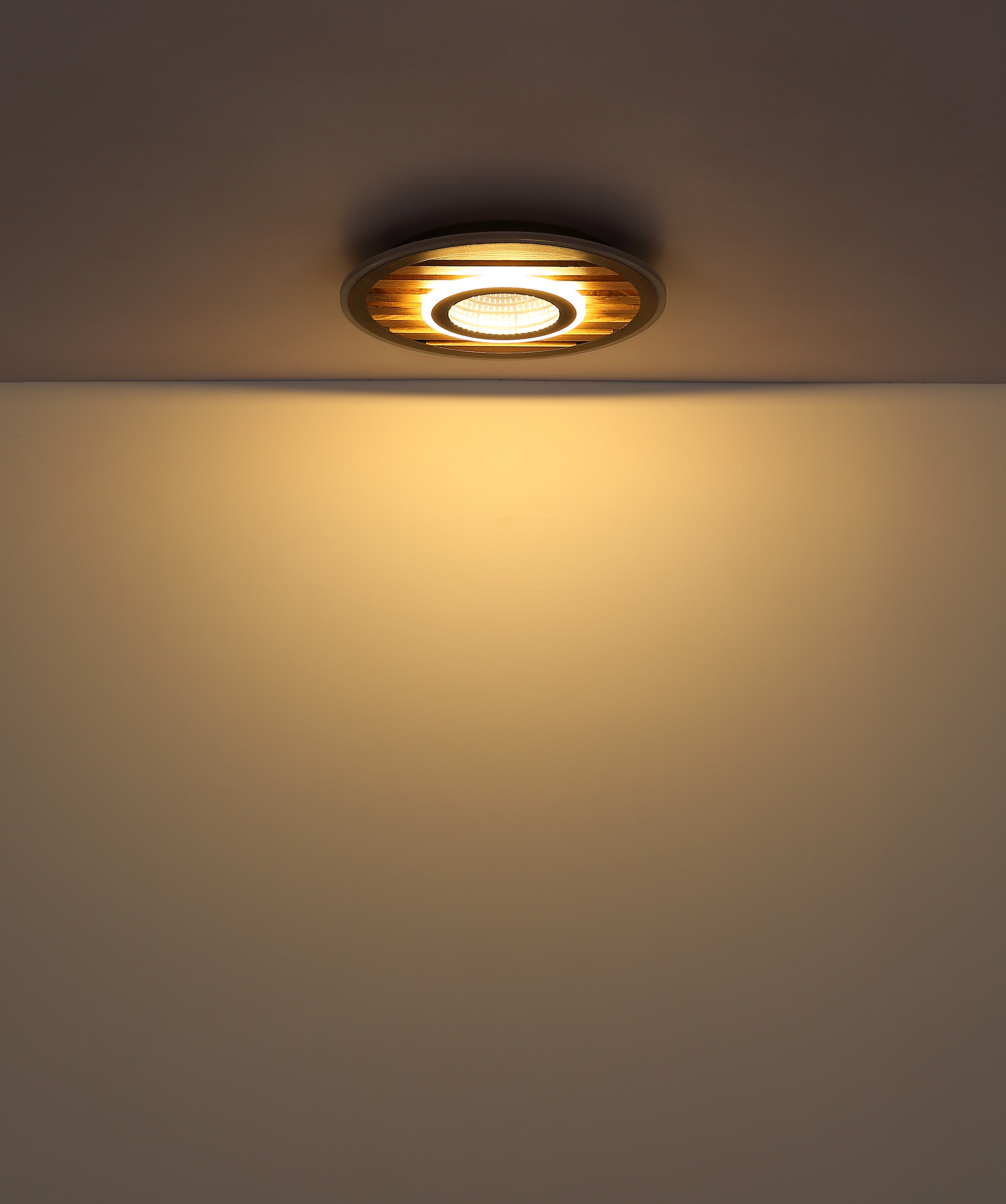 GLOBO LIGHTING LED Deckenleuchte »WOODY« LED-Modul 1 Stk. Warmweiß Deckenlampe, Wohnzimmer, Schlafzimmer, Design Lampe