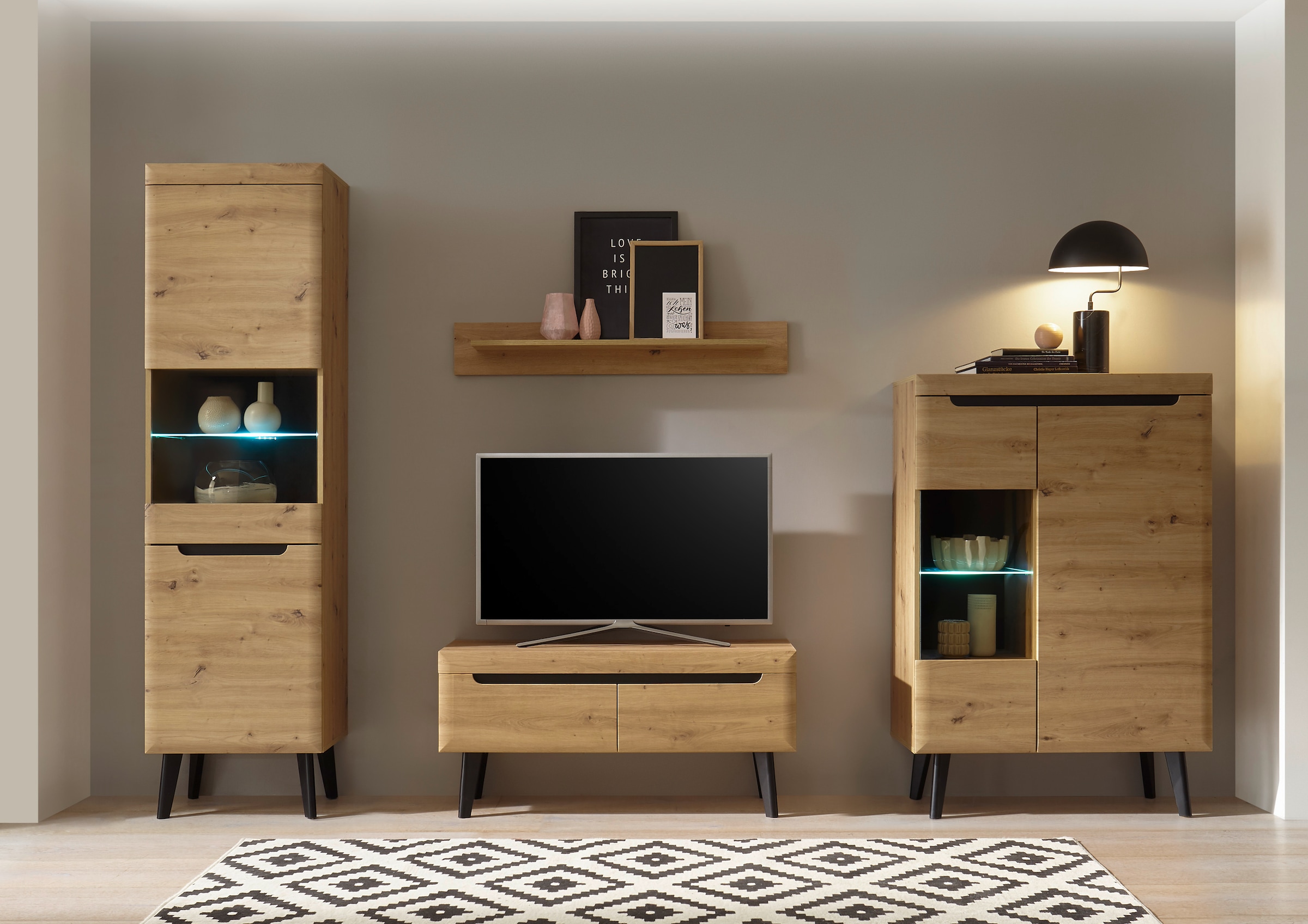 INOSIGN Wohnwand »Torge, Anbauwand, Schrankwand, Mediawand, Wohnzimmer-Set« günstig online kaufen