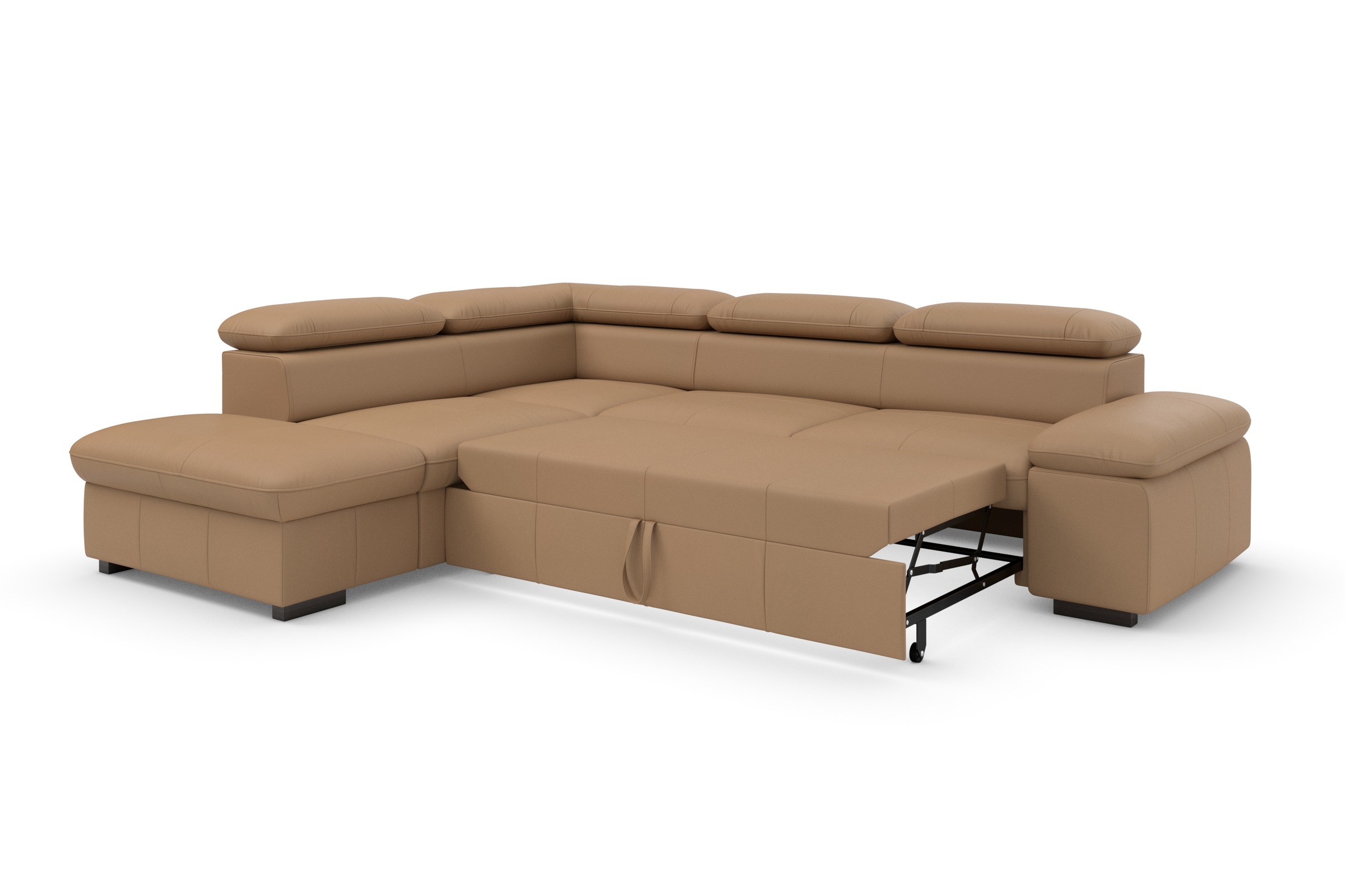 Home affaire Ecksofa »Alberto L-Form«, mit Kopfteilverstellung, wahlweise mit Bettfunktion