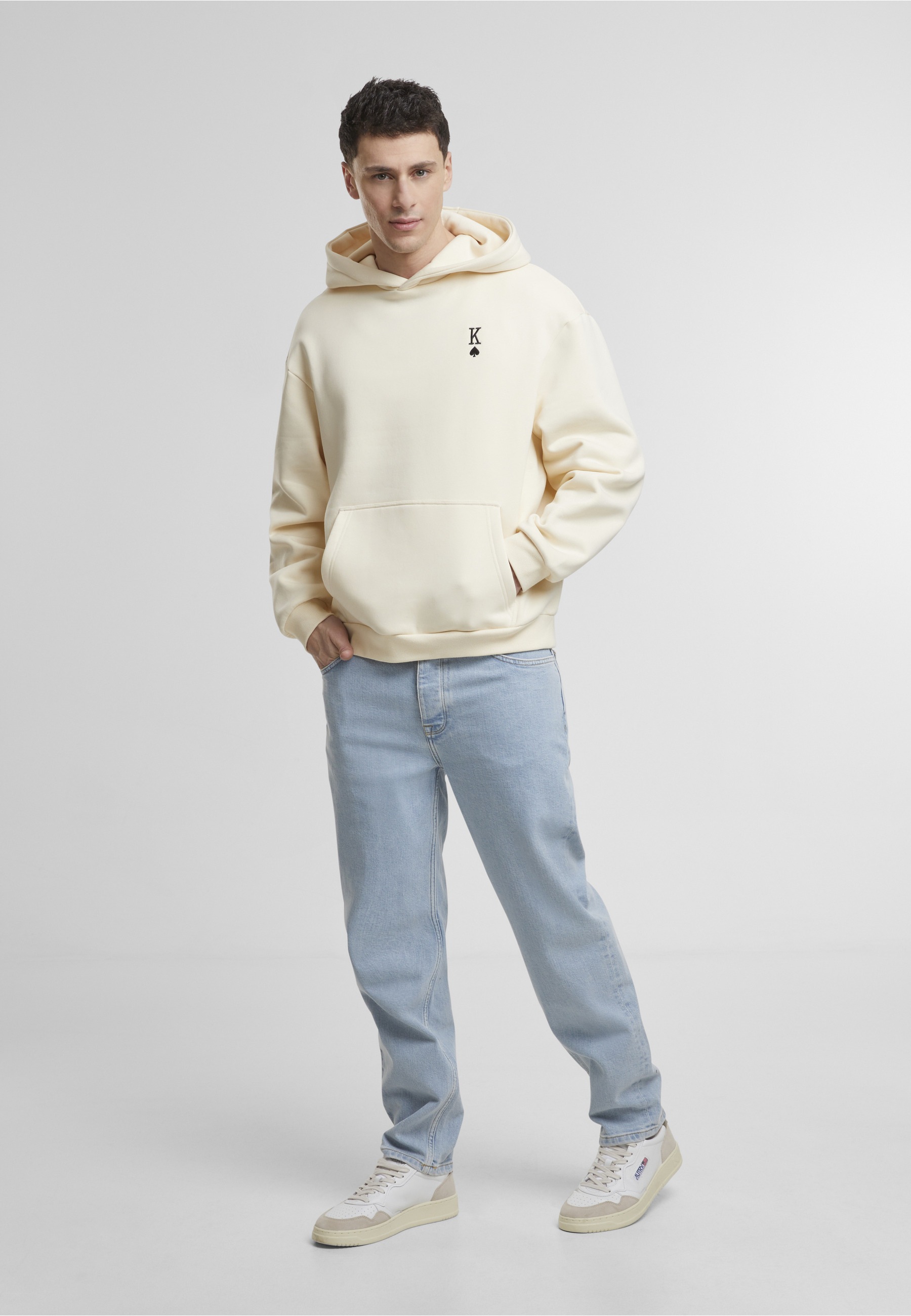 MisterTee Kapuzenpullover »MisterTee King Card EMB Fluffy Hoody« 1 Stk.