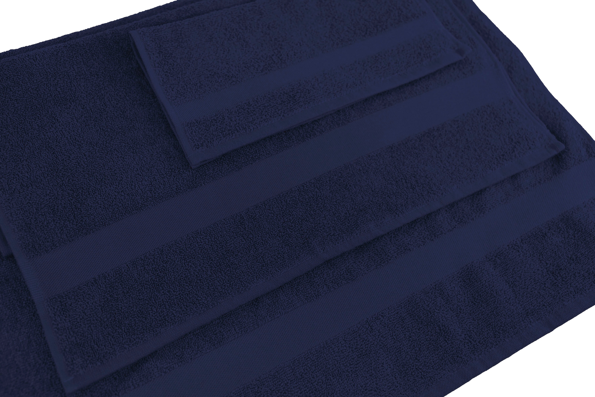 my home Handtuch Set »Nela«, Set, 6 tlg., Walkfrottier, mit Bordüre,  einfarbiges Handtuch-Set aus 100% Baumwolle bequem und schnell bestellen
