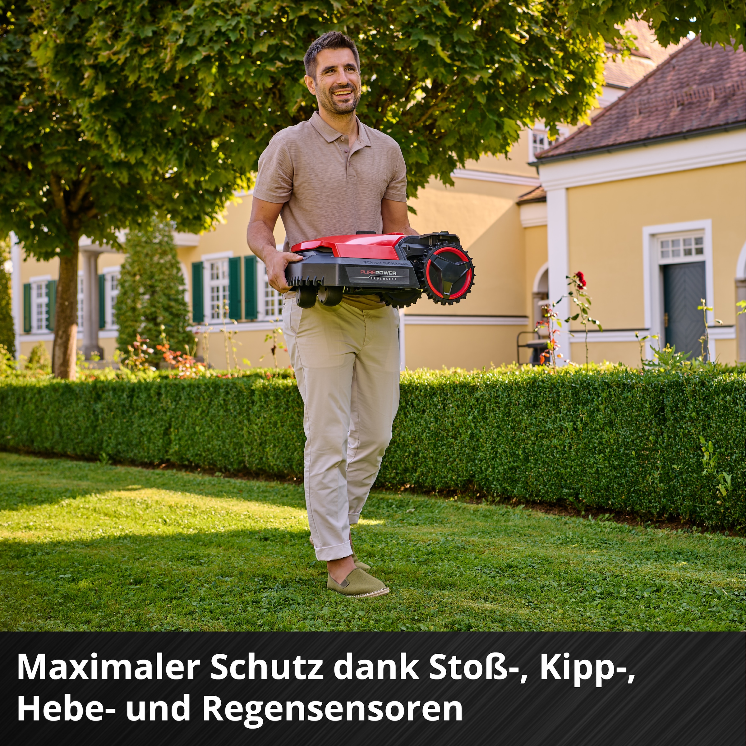 Einhell Rasenmähroboter »»FREELEXO 500««, (7 St.), Inkl. 2,5 Ah Plus Akku und Ladestation