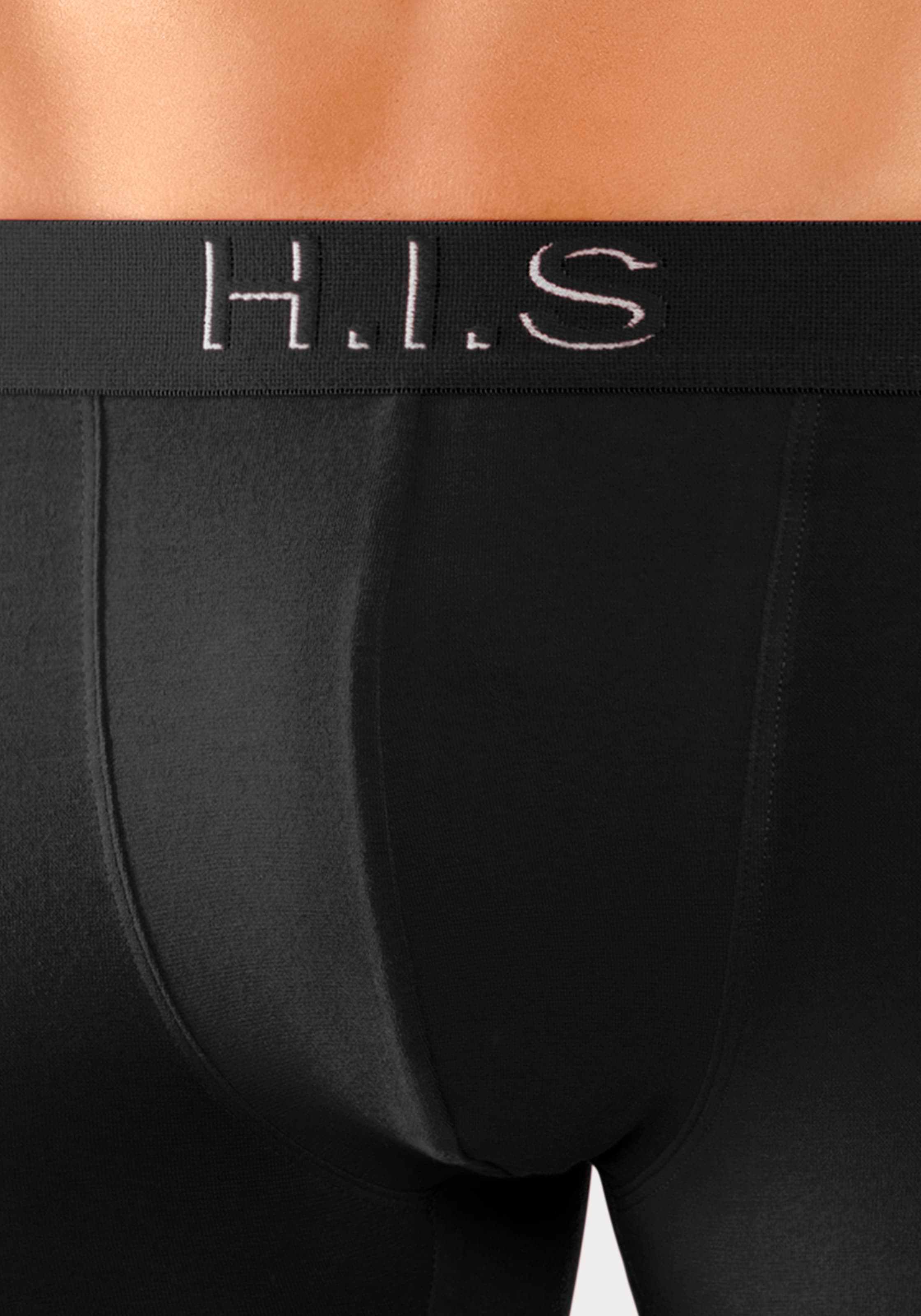 H.I.S Boxer »Boxershorts für Herren«, (Packung, 5 St.), Logo Webbund mit 3D Effekt