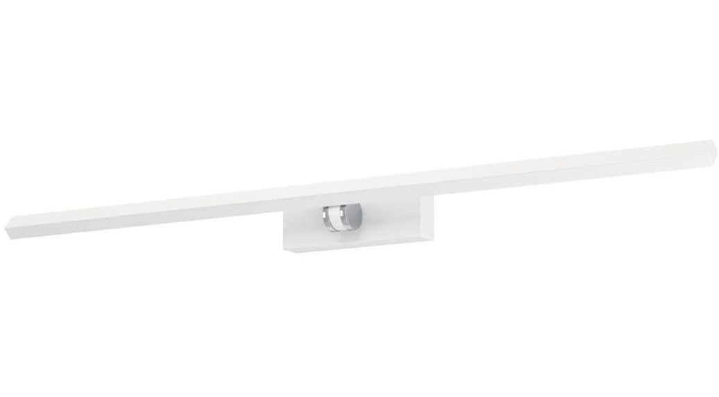 EGLO Spiegelleuchte »VERDELLO«, 1 flammig, Leuchtmittel LED-Modul | LED wechselbar, Wandlampe aus Kunststoff in Weiß und Chrom, Bad Spiegellampe, IP44