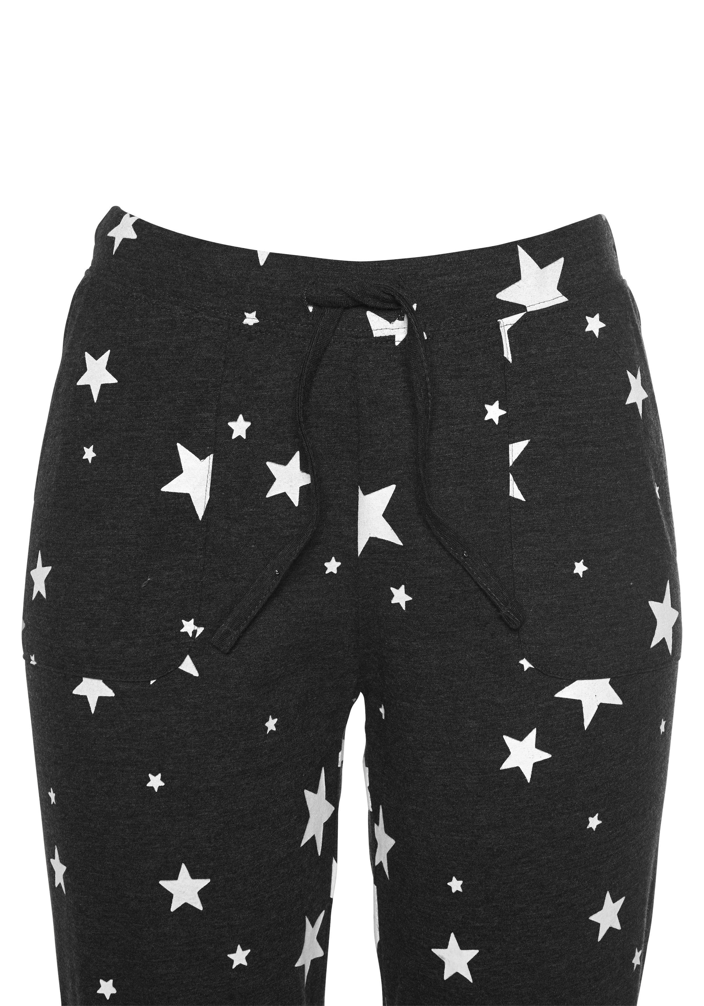 Vivance Dreams Pyjama 2 mit Sternedruck