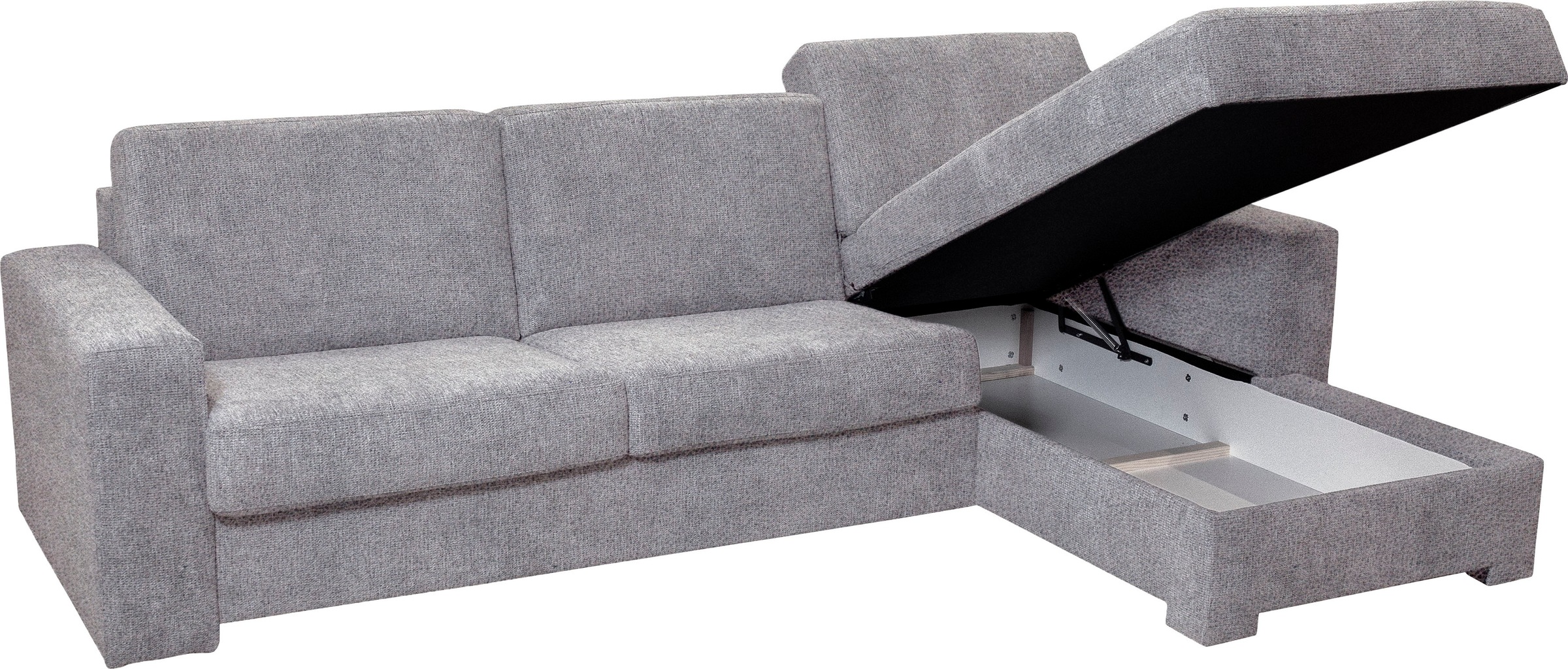 Home affaire Ecksofa »Roma "M" Matratzenhöhe 14 cm, Dauerschlaffunktion, mit Unterfederung,«, Liegemaße ca 143x198 cm, L-Form