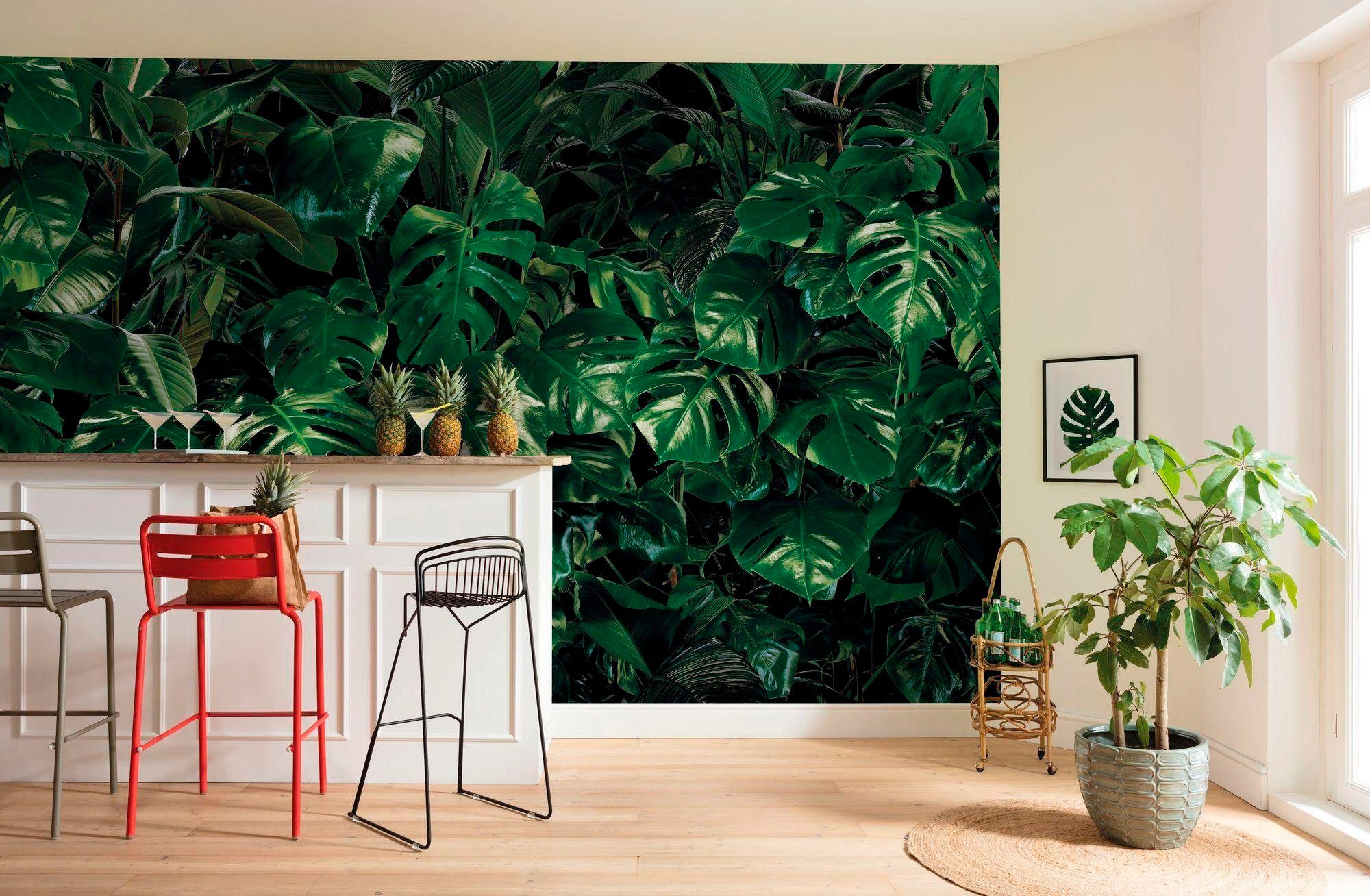 Komar Vliestapete »Digitaldruck Vlies -  Tropical Wall - Größe 400 x 250 cm« bedruckt glatt Wohnzimmer, Schlafzimmer
