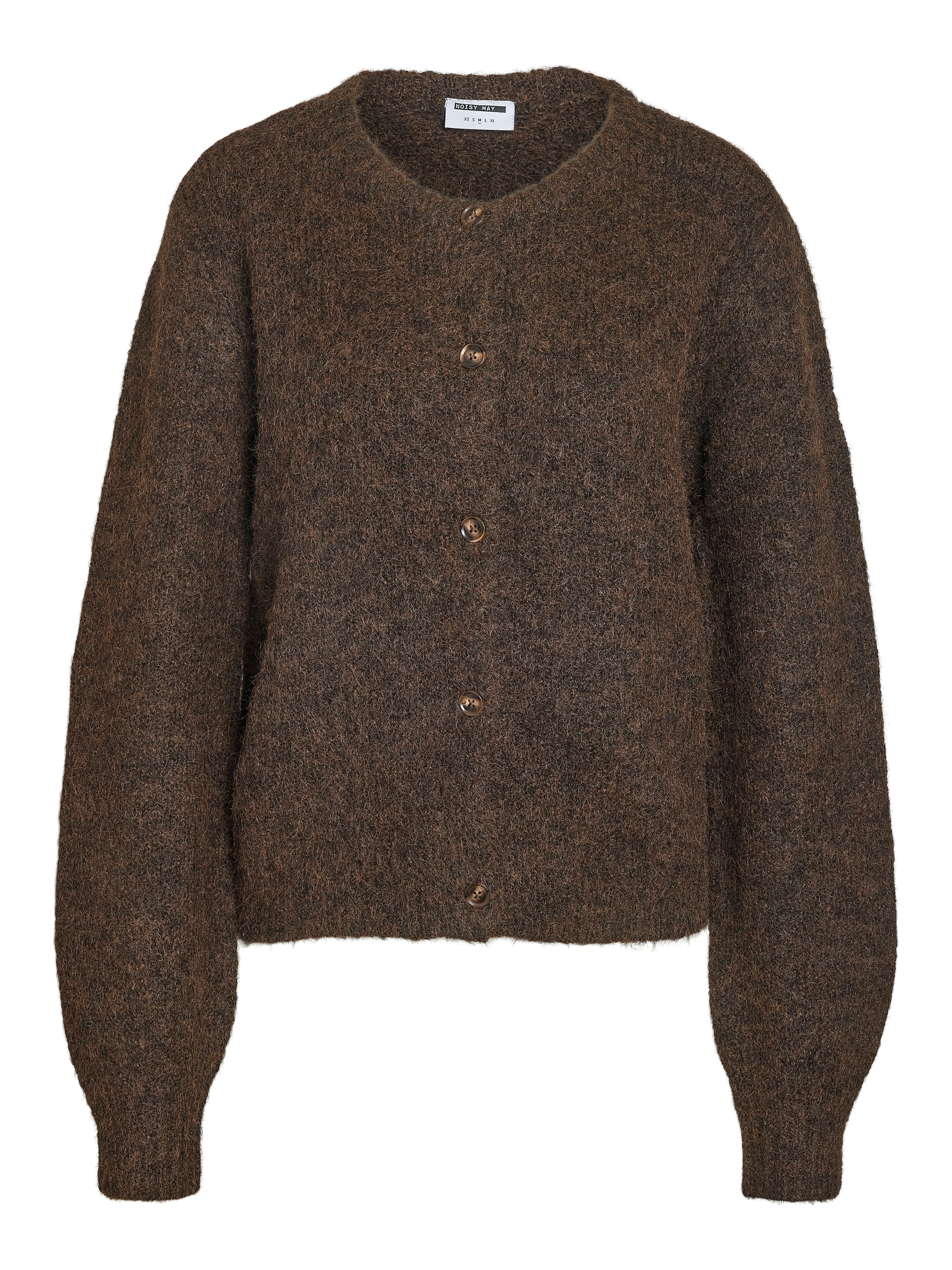 Noisy may Strickjacke »NMSUTTON L/S O-NECK KNIT CARDI NOOS« Materialmix, relaxed fit