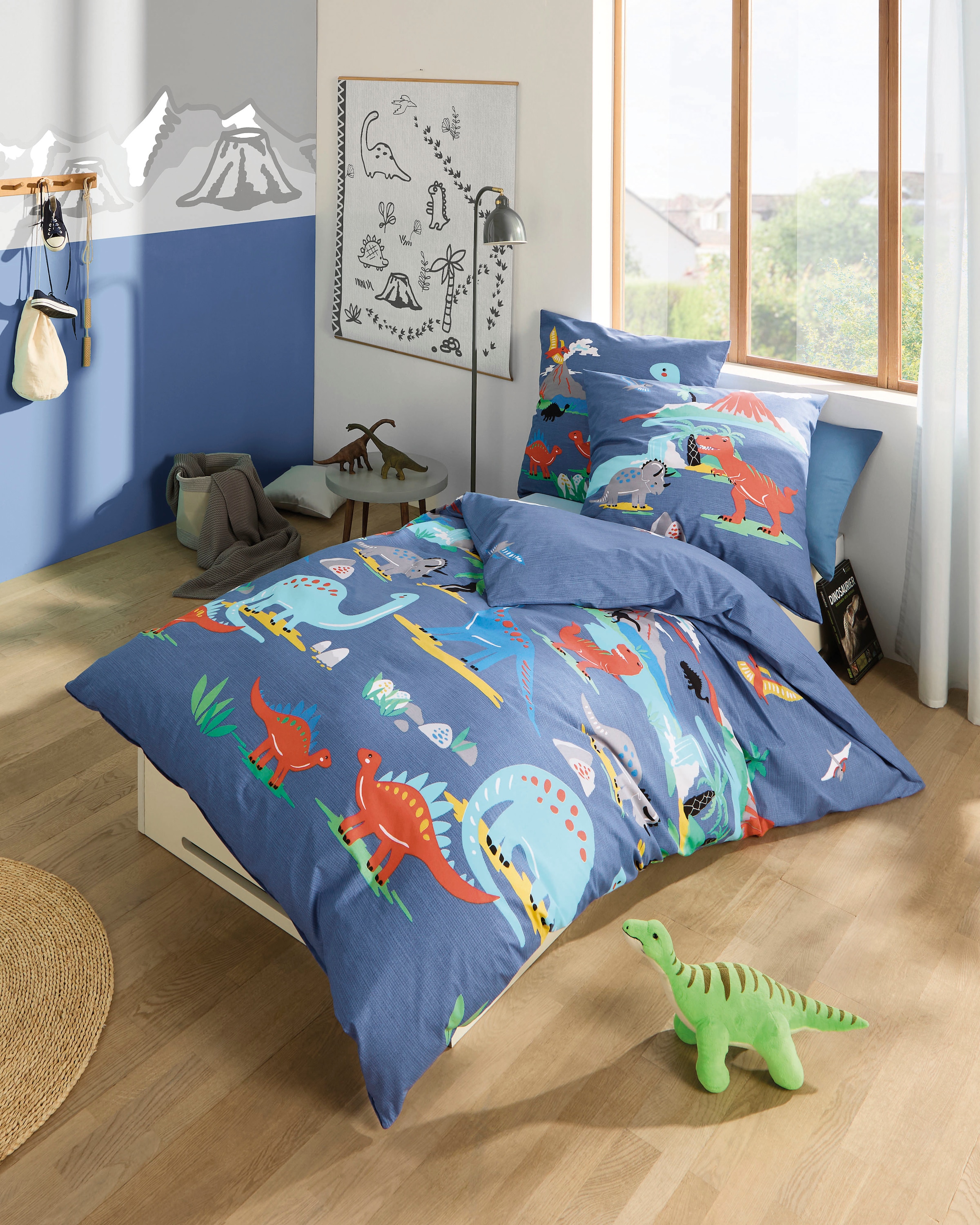 Kaeppel Kinderbettwäsche »Dinosaurus« 2 Stk. tlg. Mit Dinosaurier günstig online kaufen