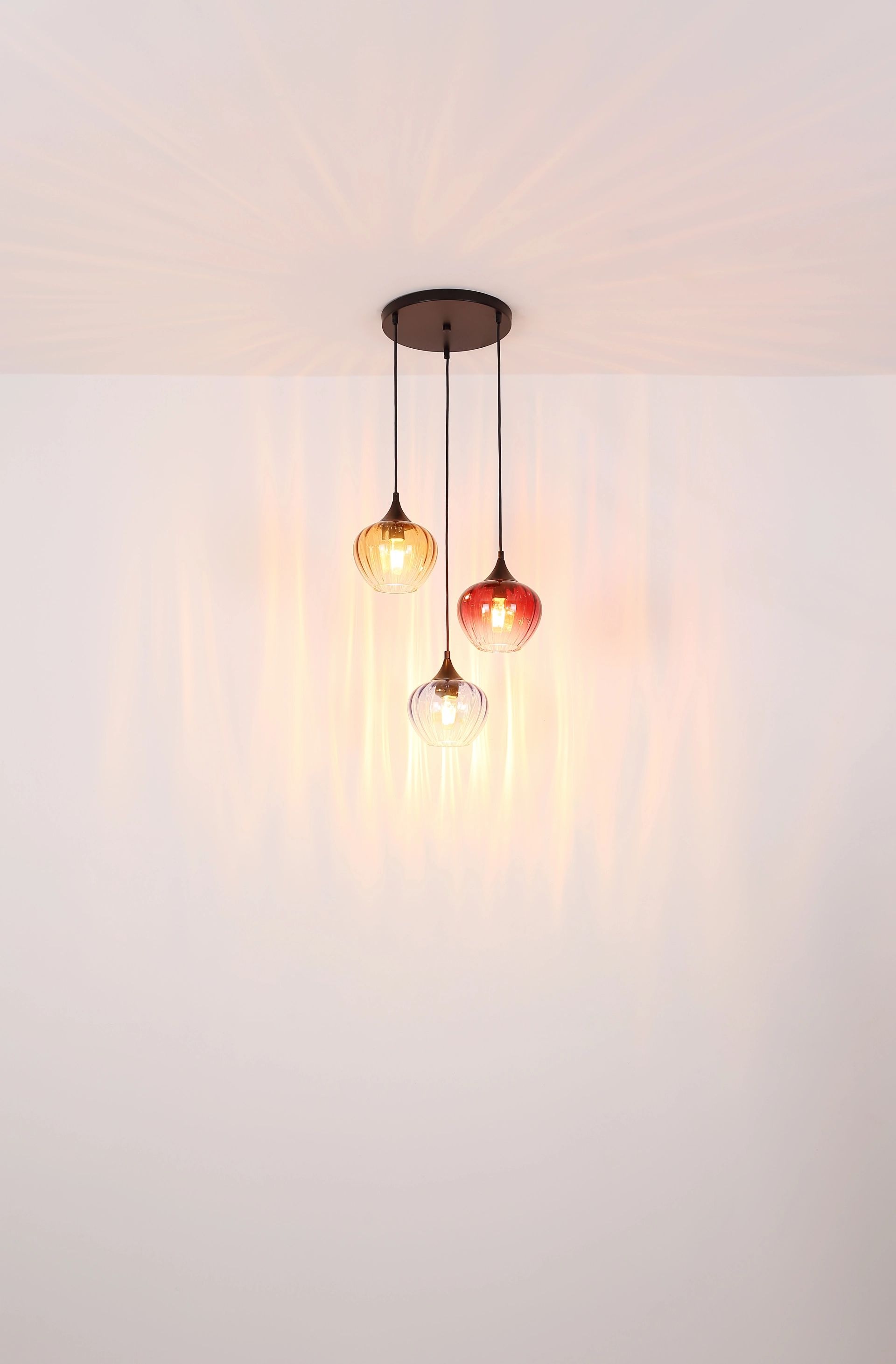 GLOBO LIGHTING Pendelleuchte »SANDER« E27 1 Stk. Gläser, Hängelampe, Wohnzi günstig online kaufen