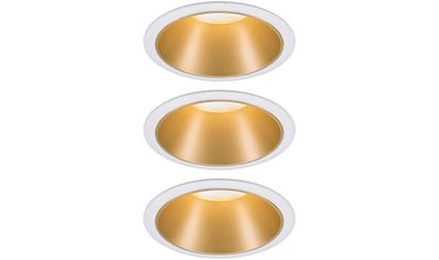 Paulmann LED Einbauleuchte »3er Set Cole 3x6,5W Weiß/Gold matt 3-Stufen-dimmbar 2700K... kaufen