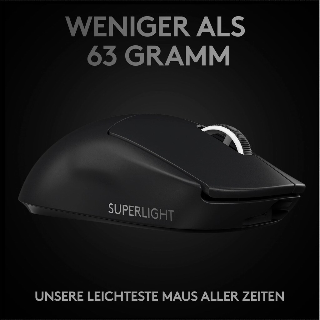 Logitech G Gaming-Maus »Pro X Superlight + G840 XL«, Funk