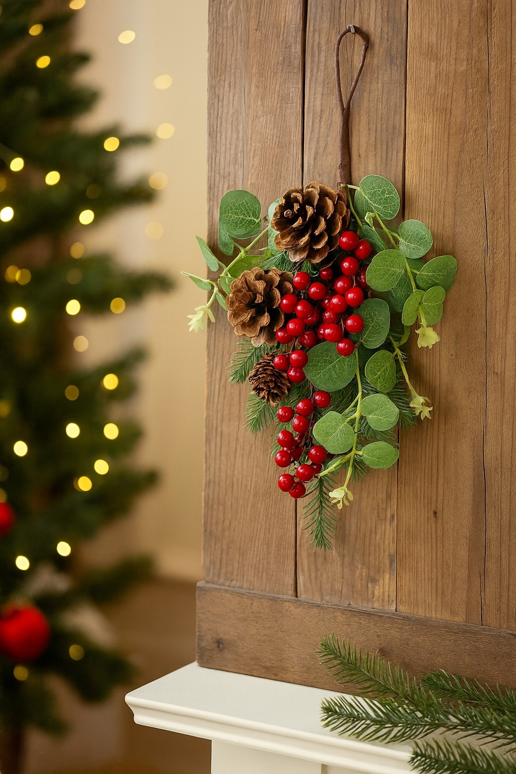 I.GE.A. Kunstblume »Dekobund Tanne/Eukalyptus«