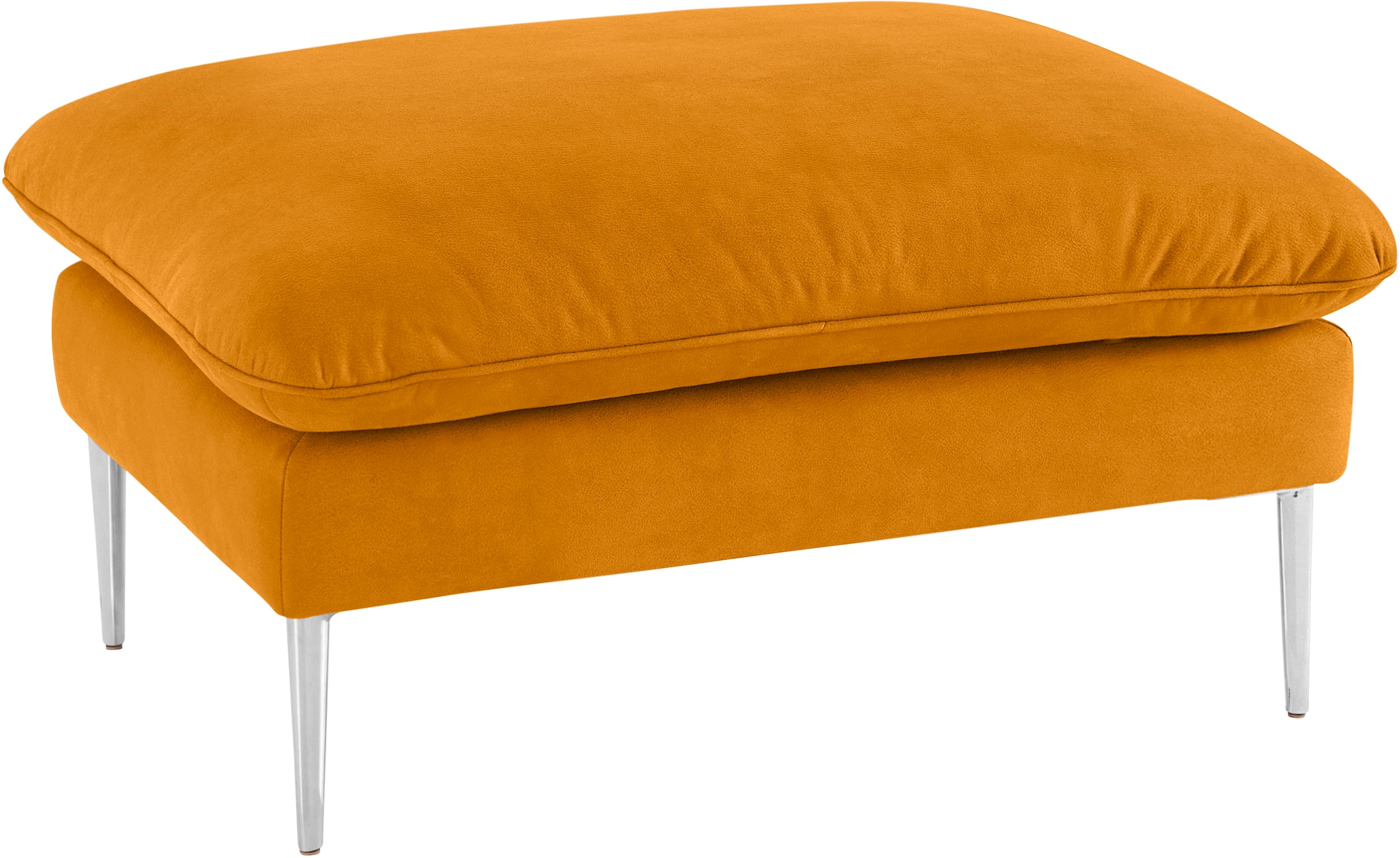 W.SCHILLIG Hocker »enjoy&MORE«, Füße Chrom glänzend, Breite 106 cm