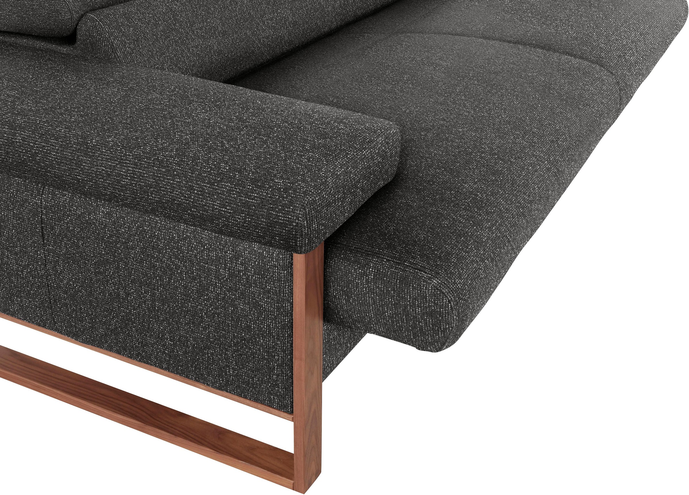 W.SCHILLIG 2-Sitzer »finn«, German Design Award 2016, Fußgestell Nussbaum natur, Breite 210 cm