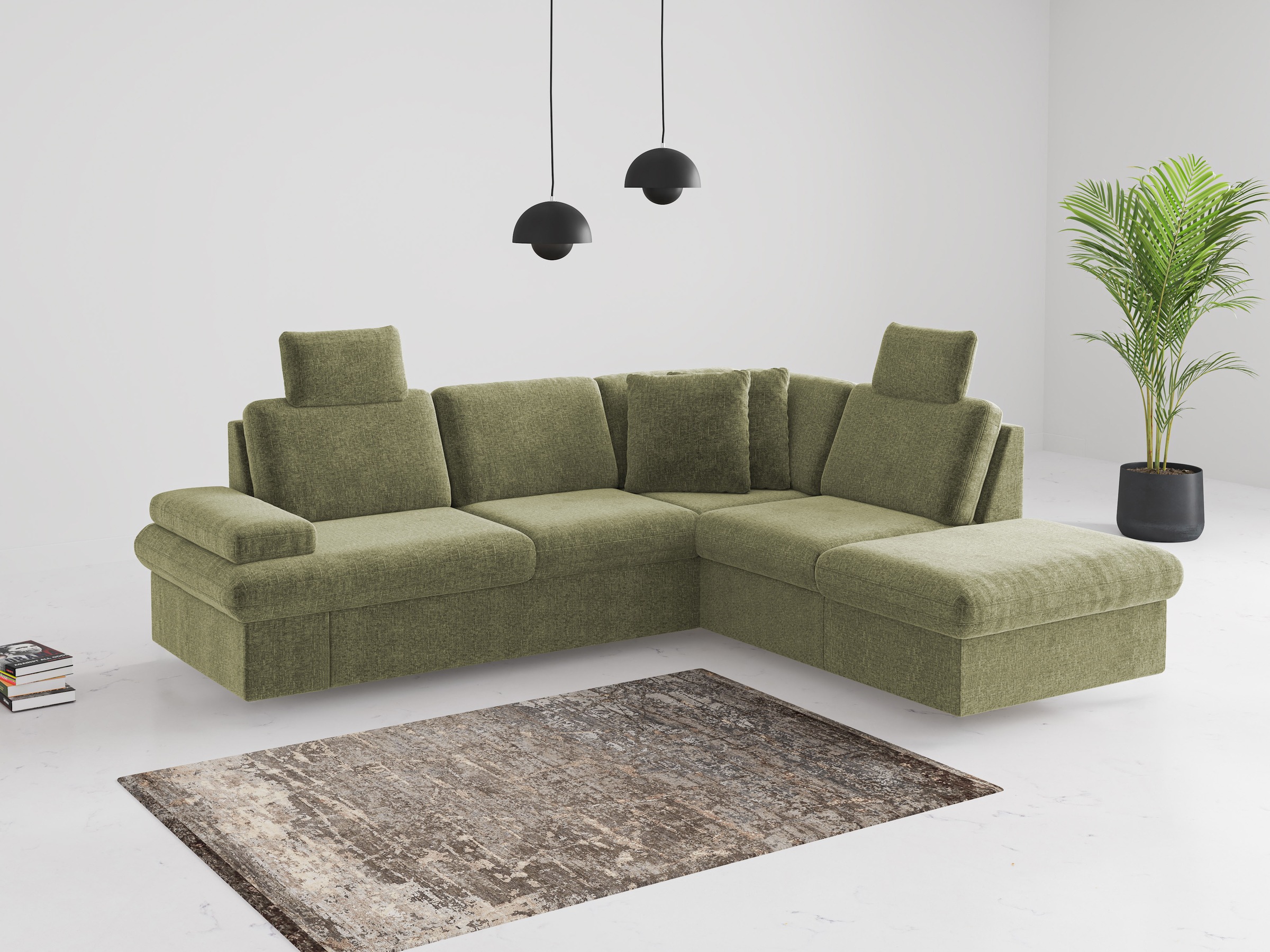 sit&more Ecksofa »Moreno L-Form, B: 238 cm« mit Armteilverstellung, optiona günstig online kaufen