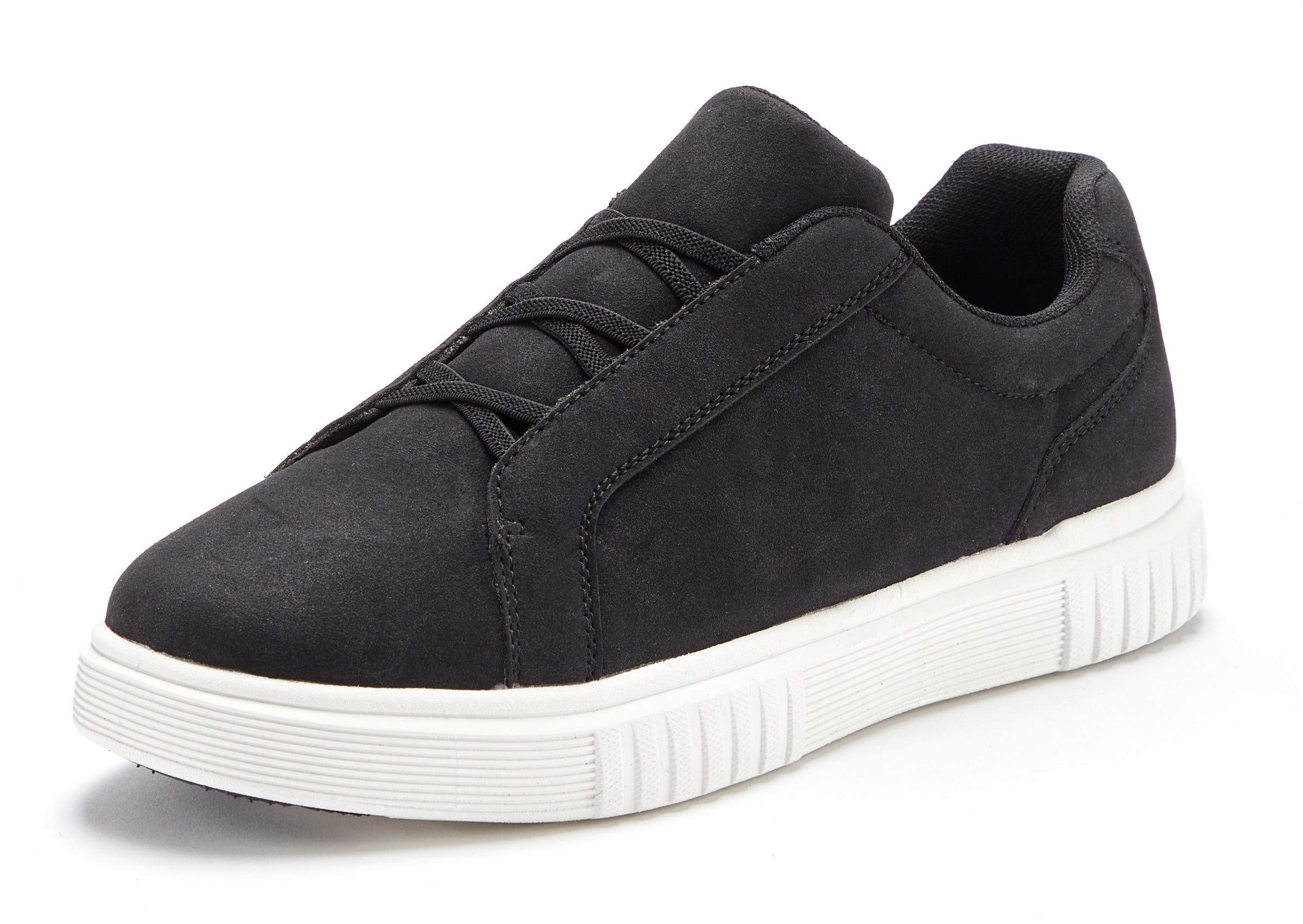 John Devin Sneaker »Freizeitschuh,«  mit elastischen Bändern für schnelles Reinschlüpfen, Unisex VEGAN