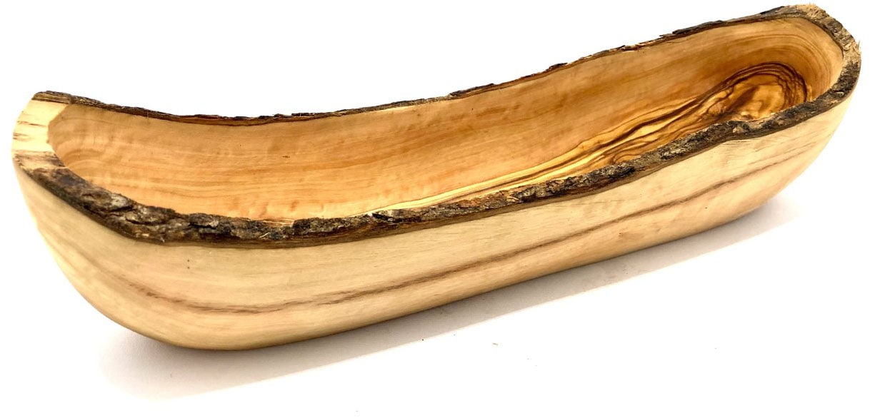 Olivenholz-erleben Brotschale, aus Olivenholz
