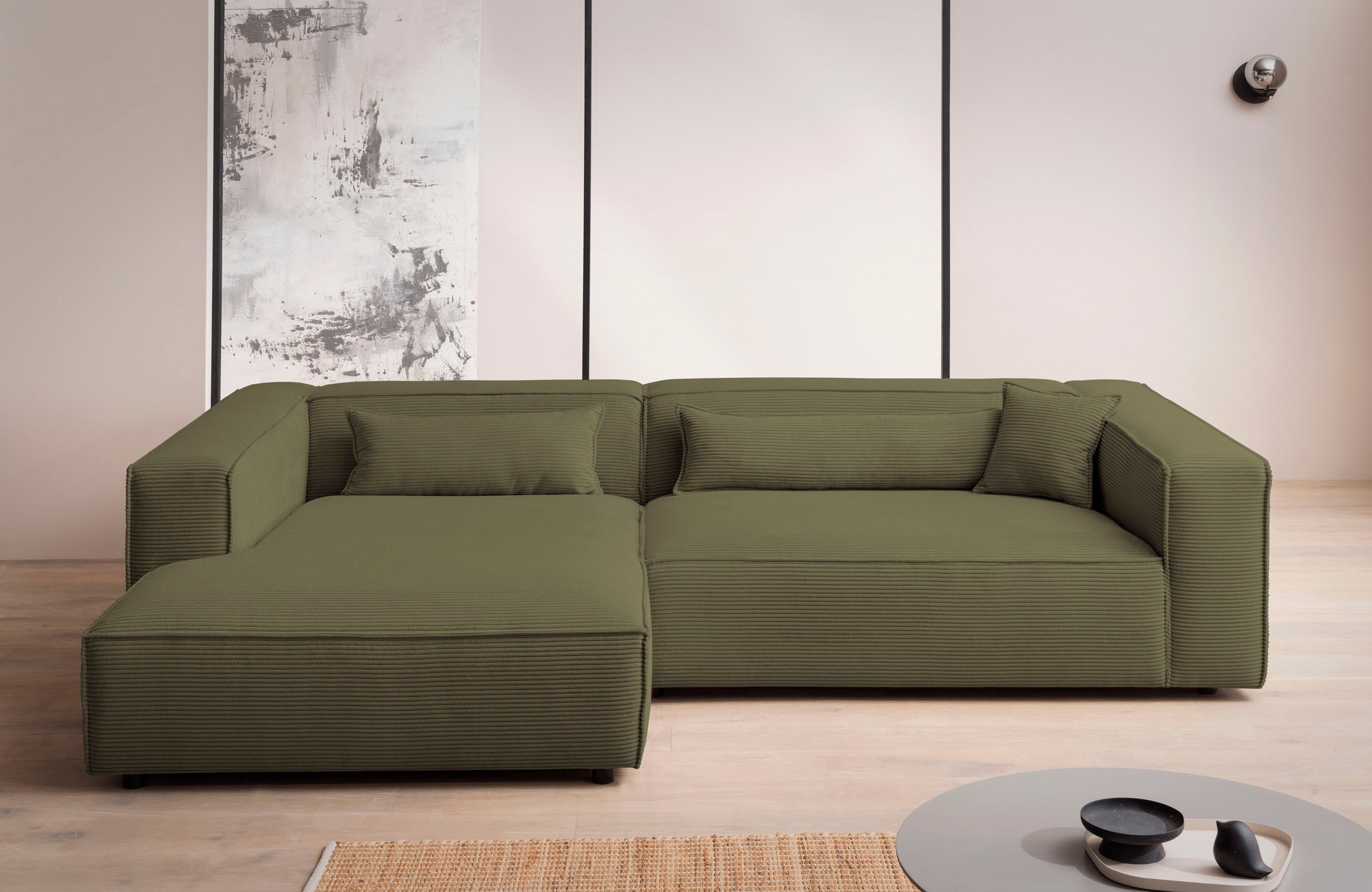 LeGer Home by Lena Gercke Ecksofa »PIARA XXL, Big-Sofa in Cord oder Leineno günstig online kaufen