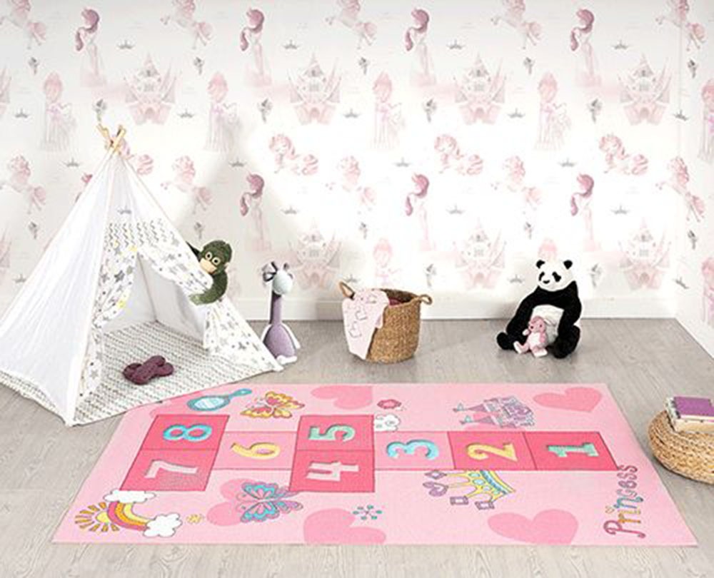 the carpet Teppich »Happy Life round«, rund, 4 mm Höhe, Life Kinderzimmer T günstig online kaufen