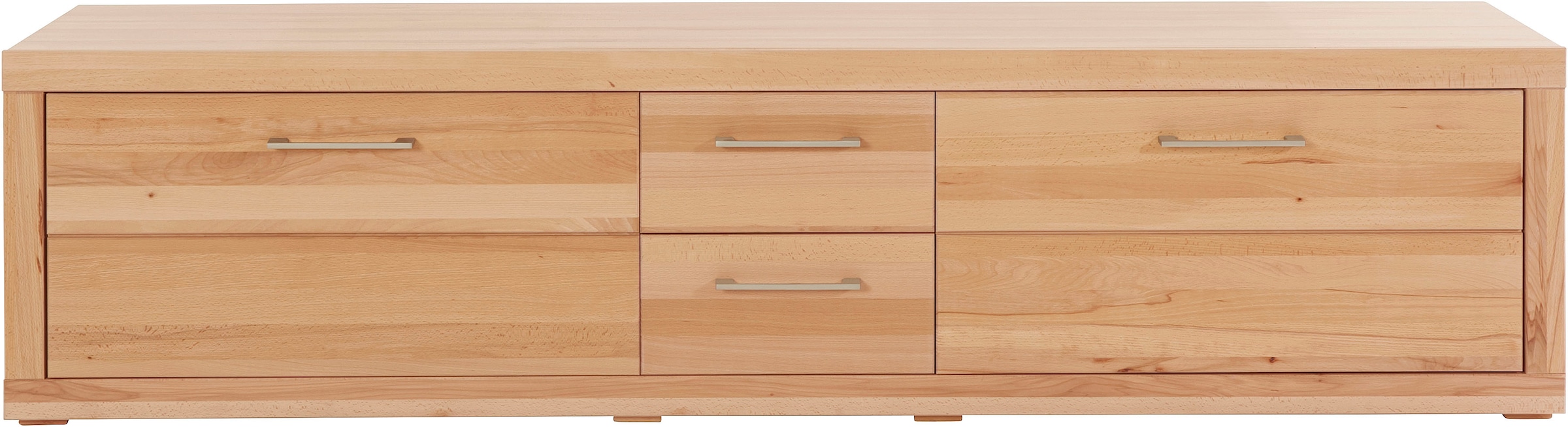 VOGL Möbelfabrik Lowboard »1237«, Massivholzfront, Breite ca. 211 cm, mit Softclose Funktion