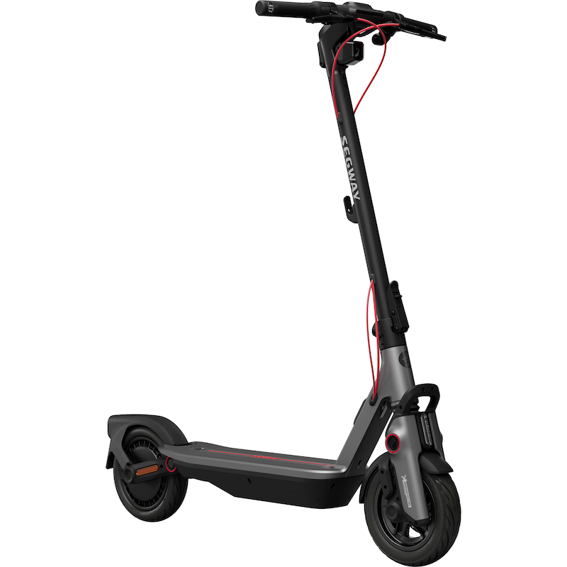 SEGWAY E-Scooter »F3 Pro D« mit Straßenzulassung, 70 km Eco Modus Reichweite, 60 km bei 20 km/h schwarz/silberfarben/rot